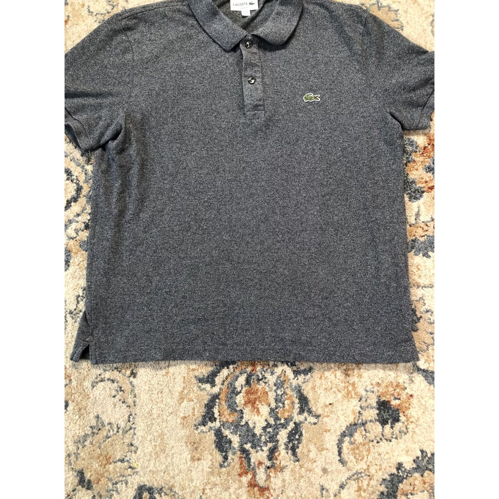 Lacoste Lacoste Polo Shirt Mens XL Gray Solid Slim Fit Short Sleeve Casual Polo Shirt Mens XL Gray Solid Slim Fit Short Sleeve Casual Size US XL / EU 56 / 4 - 5 Thumbnail