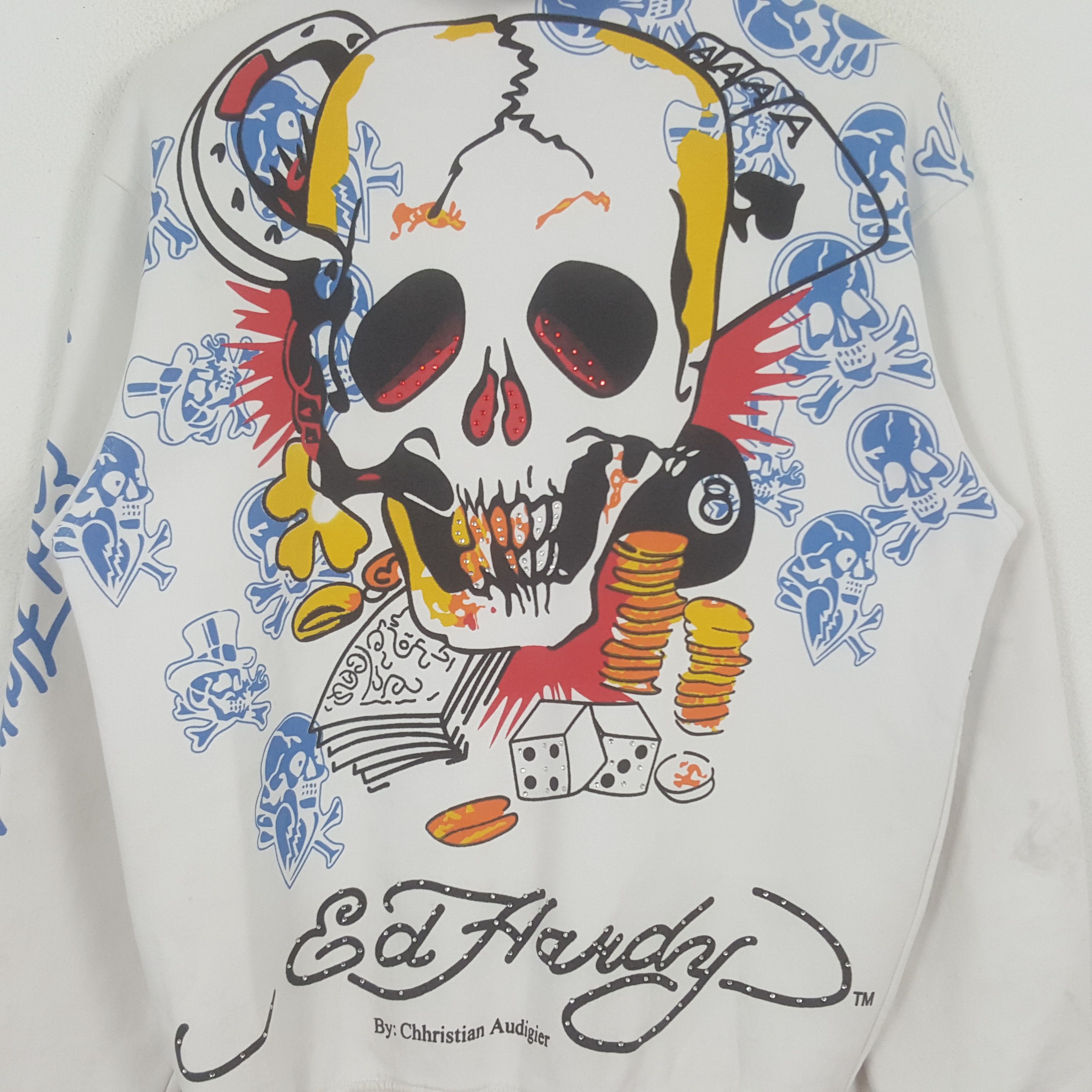Christian Audigier × Vintage Vintage Christian Audigier Zipper Swester Hoodie Size US M / EU 48-50 / 2 - 4 Thumbnail