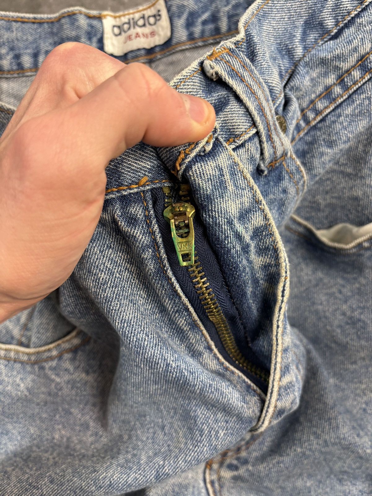 Adidas Vintage Adidas Jeans Shorts 90s Jorts Denim Baggy Loose Long Size US 32 / EU 48 - 11 Thumbnail
