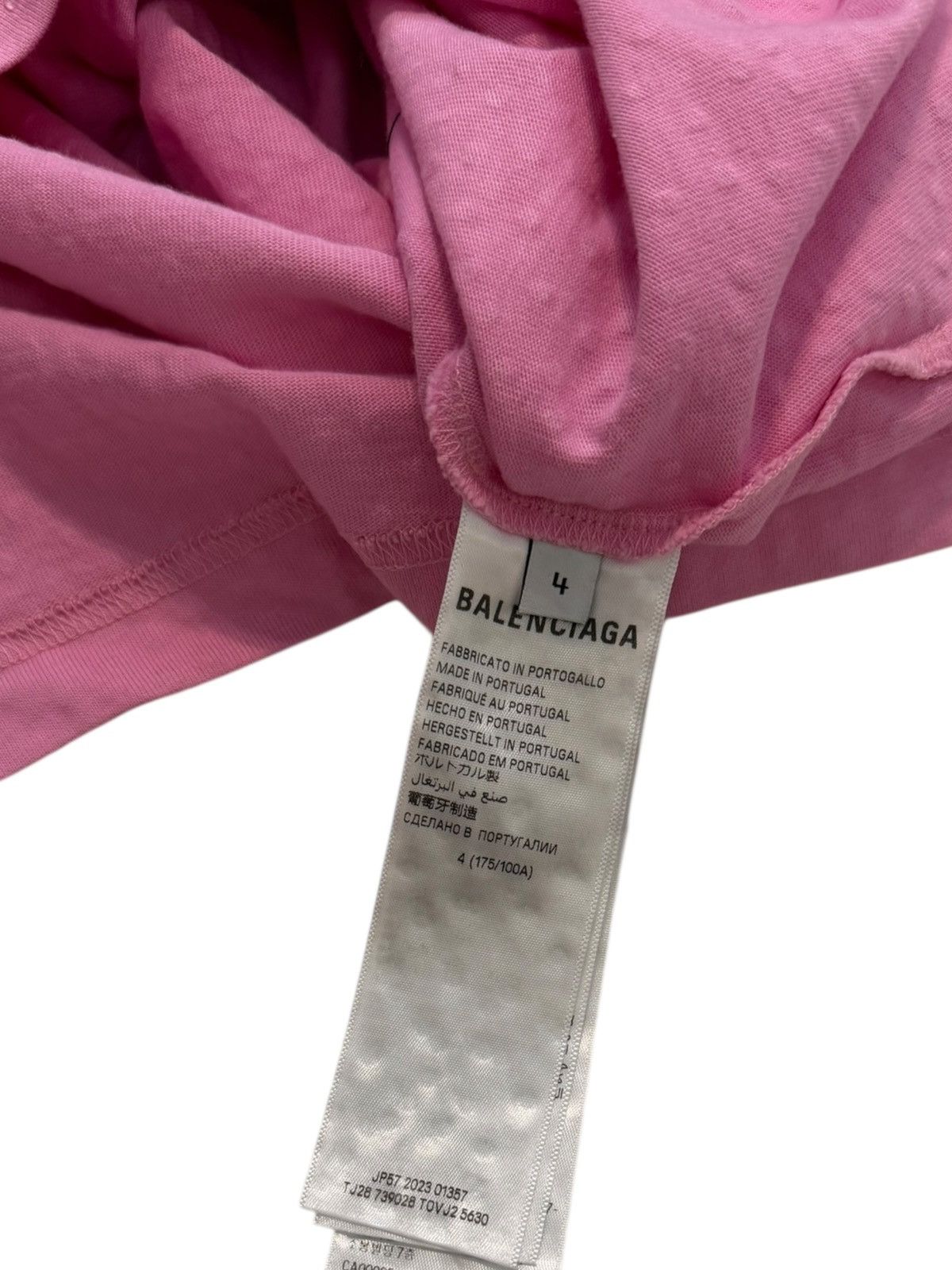 Balenciaga $2,250 Strass Crystal Bedazzled Pink Shirt Size US XL / EU 56 / 4 - 5 Thumbnail