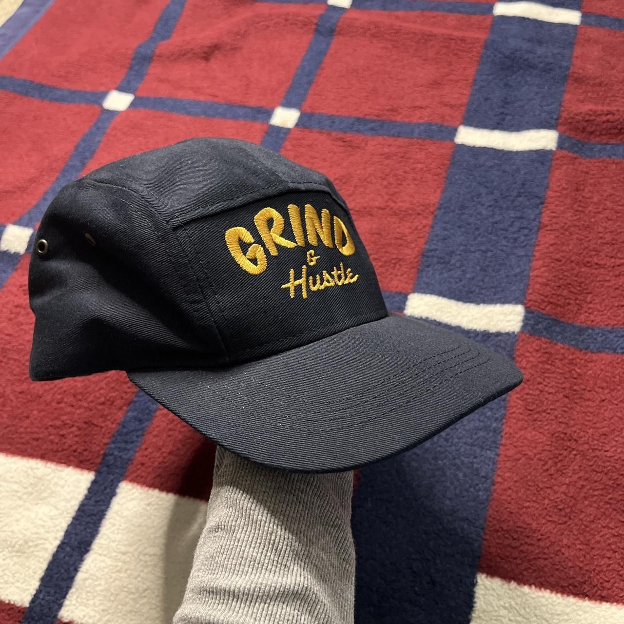 Other Vintage Ohsung Trading Grind & Hustle navy blue 5 panel hat Size ONE SIZE - 2 Thumbnail