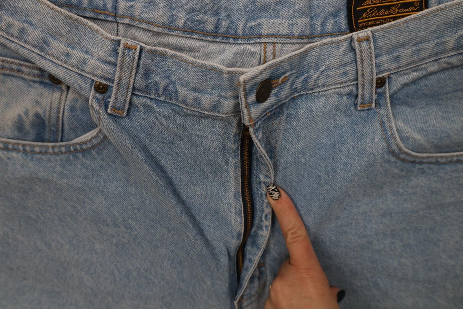 Eddie Bauer Vintage 90s Eddie Bauer Baggy Fit Tapered Leg Jeans Blue Size US 40 / EU 56 - 6 Thumbnail