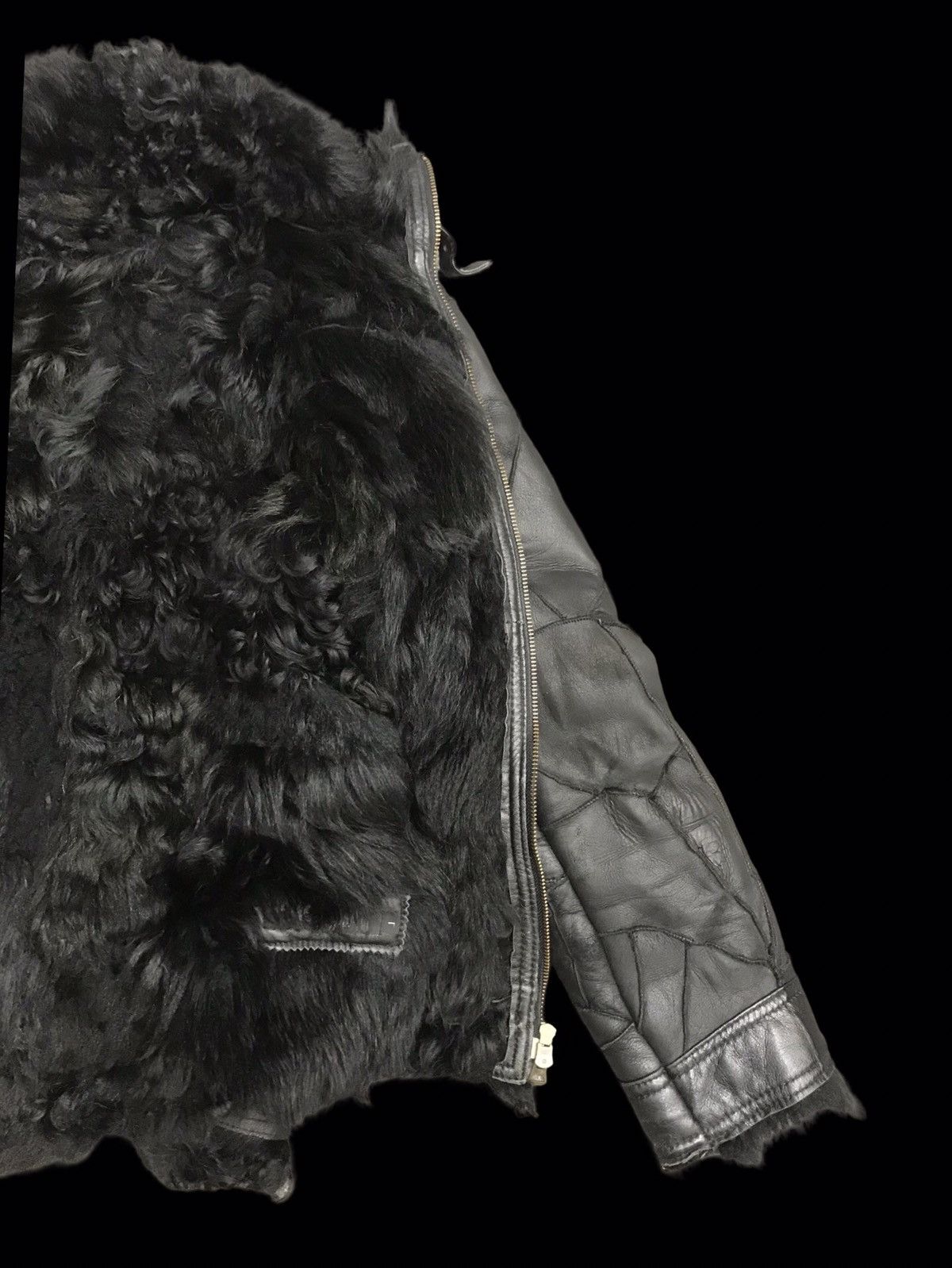 Japanese Brand 💥ARCHIVAL💥Vie Homme Ve Femme Patch Goatskin Leather Jacket Size US S / EU 44-46 / 1 - 7 Thumbnail