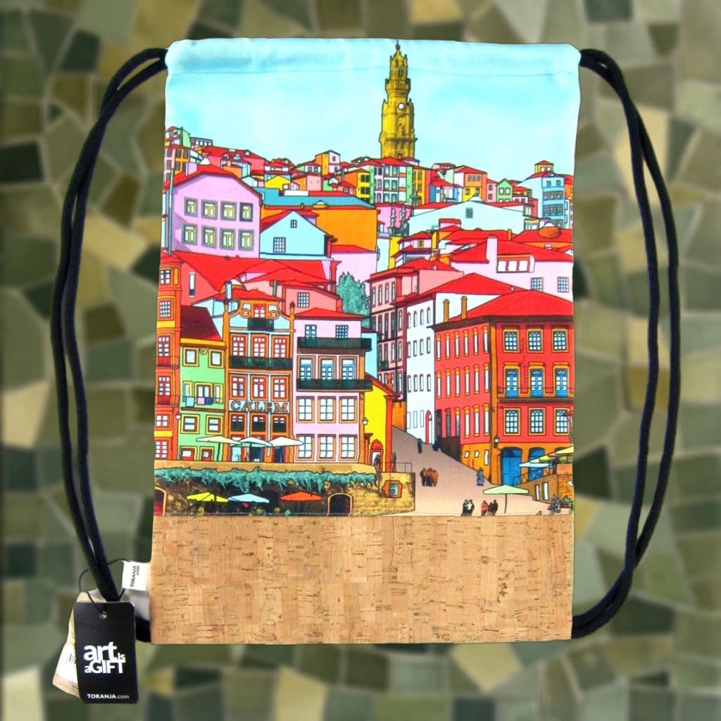 Vintage NWT Art Is A Gift Backpack Unisex Adults Medium Bright Red Cork Recycled Ribeira Pop Gymbag Backpack Size ONE SIZE - 1 Thumbnail