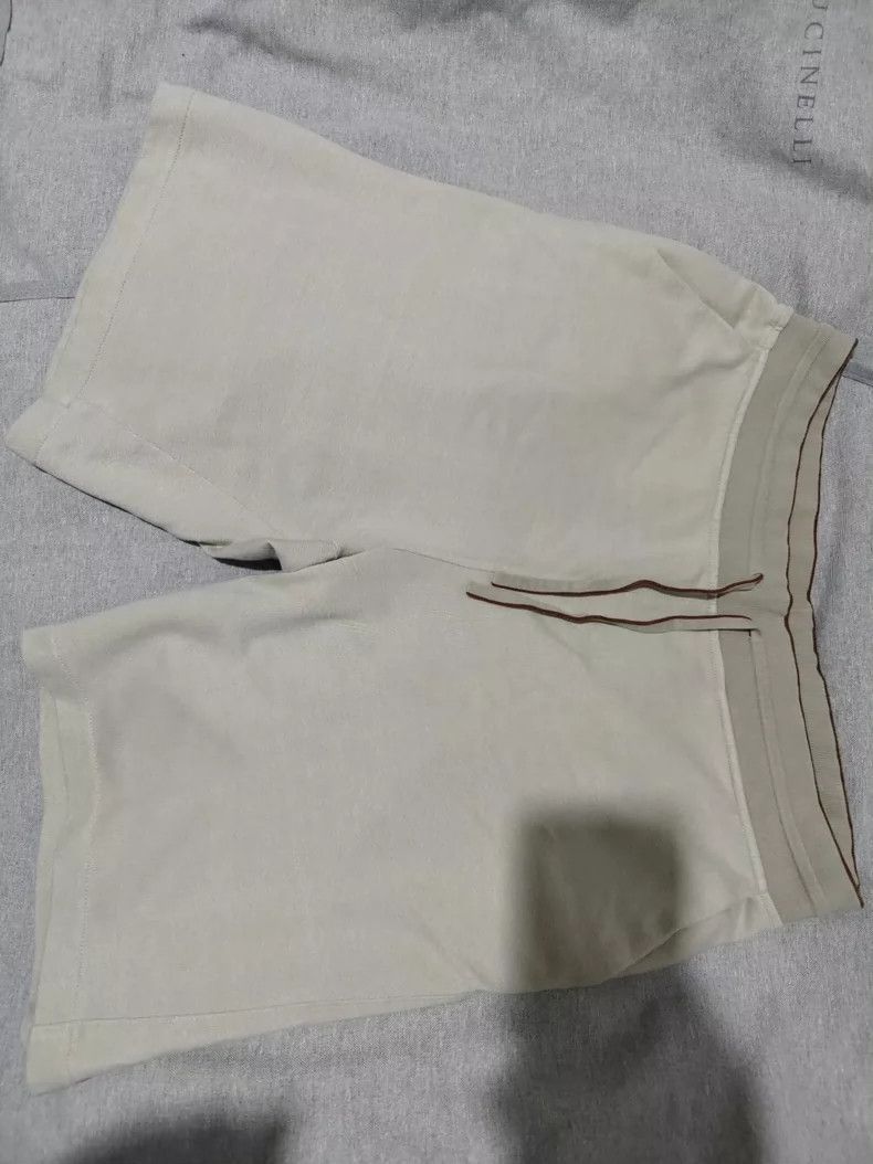 Ermenegildo Zegna LoroPiana 24 Linen Drawstring Shorts Size US 34 / EU 50 - 2 Thumbnail