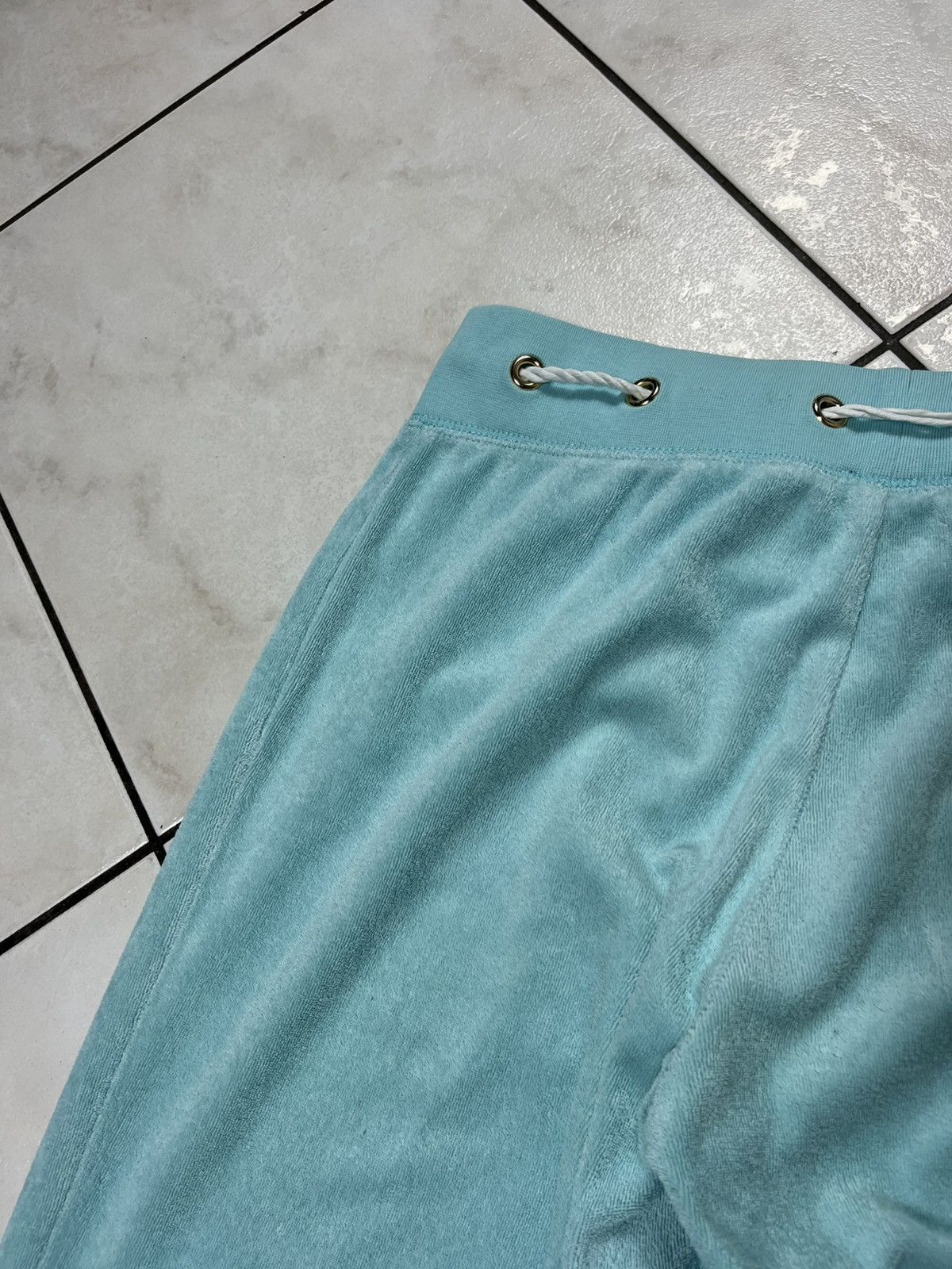 Juicy Couture × Vintage Vintage Juicy Couture Black label y2k velvet pants string Size 26" / US 2 / IT 38 - 22 Thumbnail