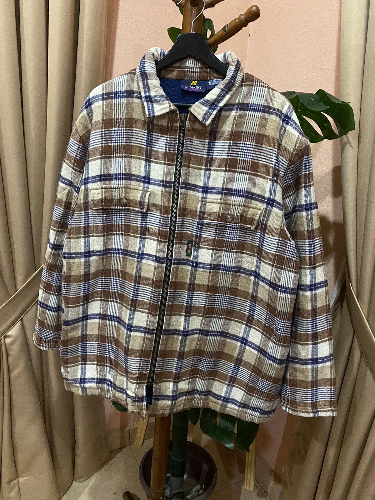 Other VINTAGE US SPORT FLANEL JACKET Size US L / EU 52-54 / 3 - 4 Thumbnail