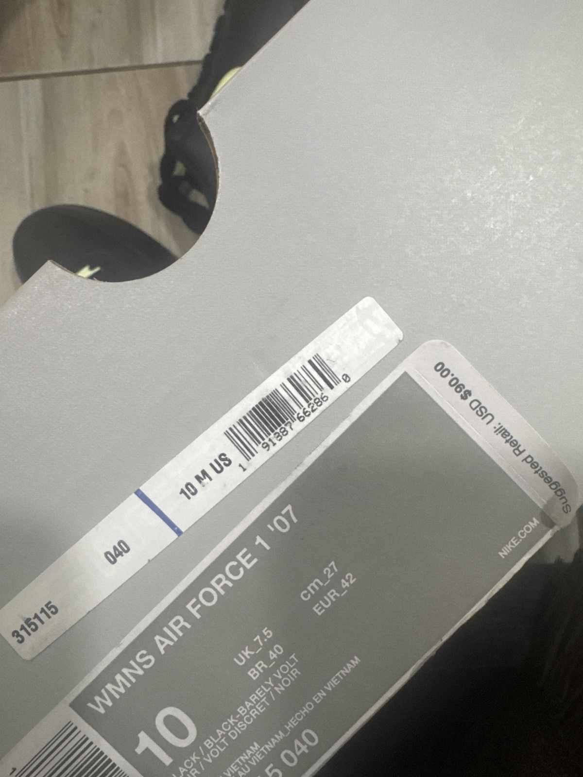Nike blackvolt wm air force 07 Size US 8.5 / EU 41-42 - 9 Thumbnail
