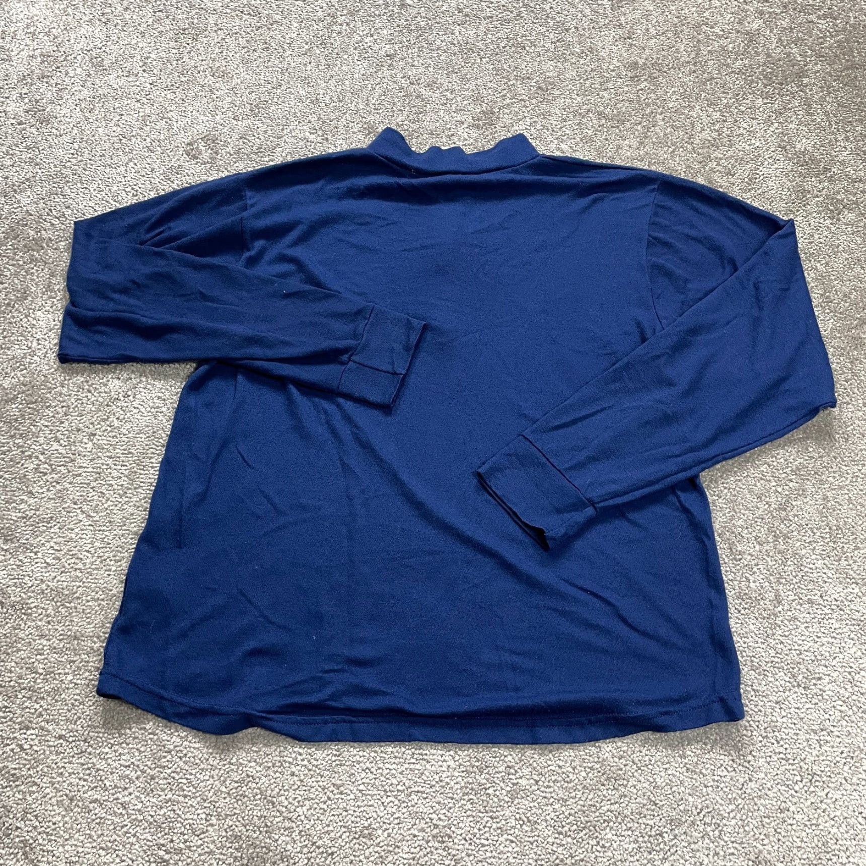 Vintage REI Active Jacket Mens Large Blue 1/4 zip Lightweight Mock Neck Long Sleeve Size US L / EU 52-54 / 3 - 7 Thumbnail