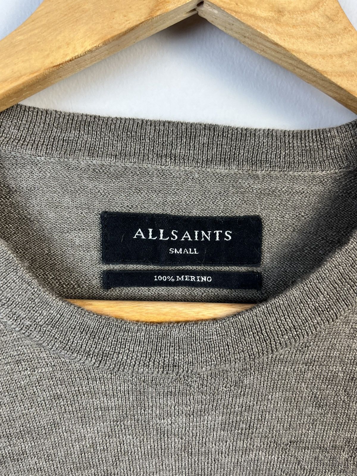 Allsaints Allsaints Lang Merino Wool Crew Neck Sweater Pullover Size US S / EU 44-46 / 1 - 8 Thumbnail