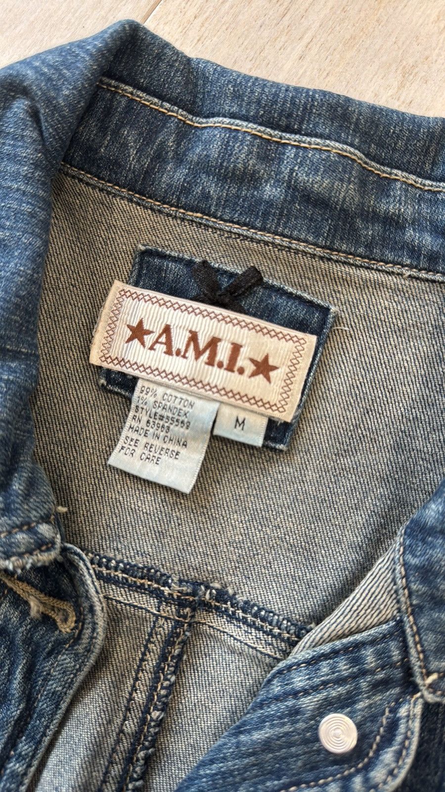 AMI A.M.I Denim Jacket Size M / US 6-8 / IT 42-44 - 2 Thumbnail