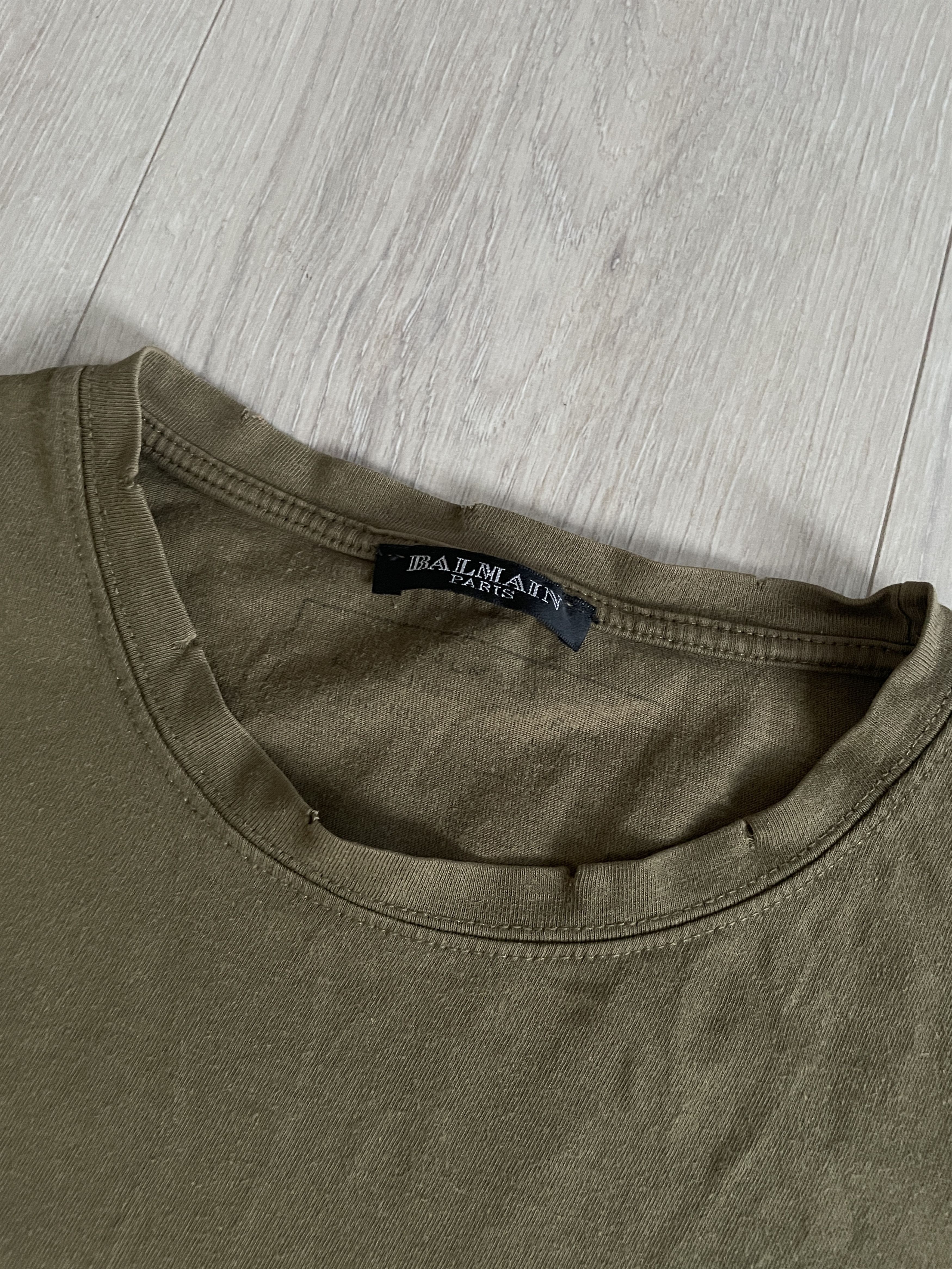 Balmain Balmain SS10 ripped t-shirt by Christophe Decarnin Size US S / EU 44-46 / 1 - 2 Thumbnail