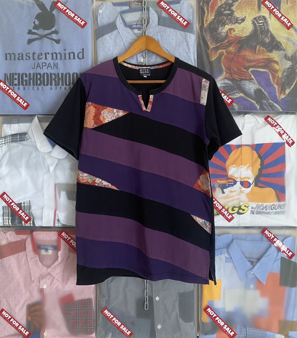 Takeo Kikuchi Takeo Kikuchi Patchwork Shirt like Comme Des Garcons Size US M / EU 48-50 / 2 - 1 Thumbnail