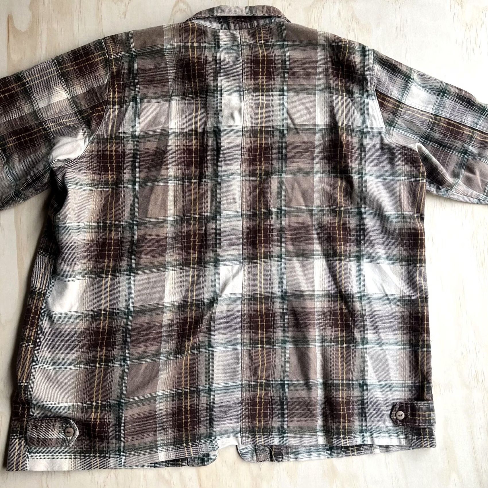 Vintage Stefano International Shirt Mens 3XL Brown Plaid Long Sleeve Button Up Pockets Size US XXL / EU 58 / 5 - 3 Thumbnail