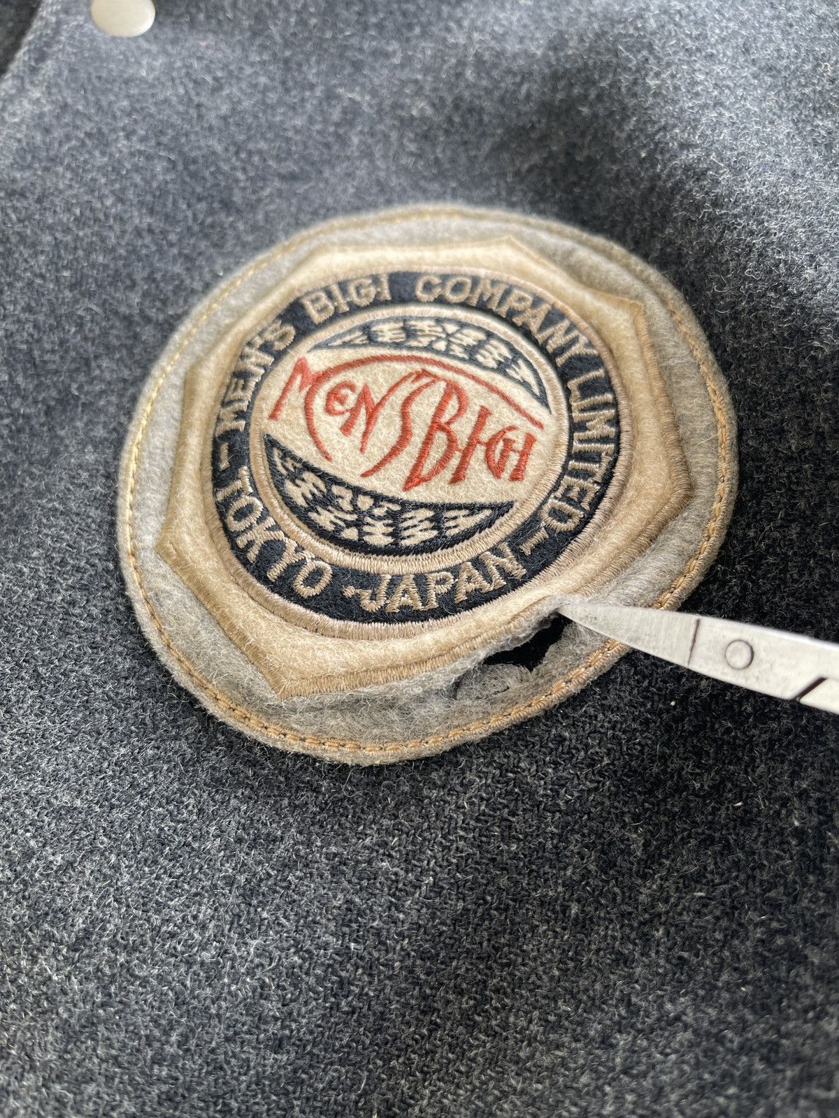 BIGI Mens Bigi Distressed Varsity Jacket Size US L / EU 52-54 / 3 - 19 Thumbnail