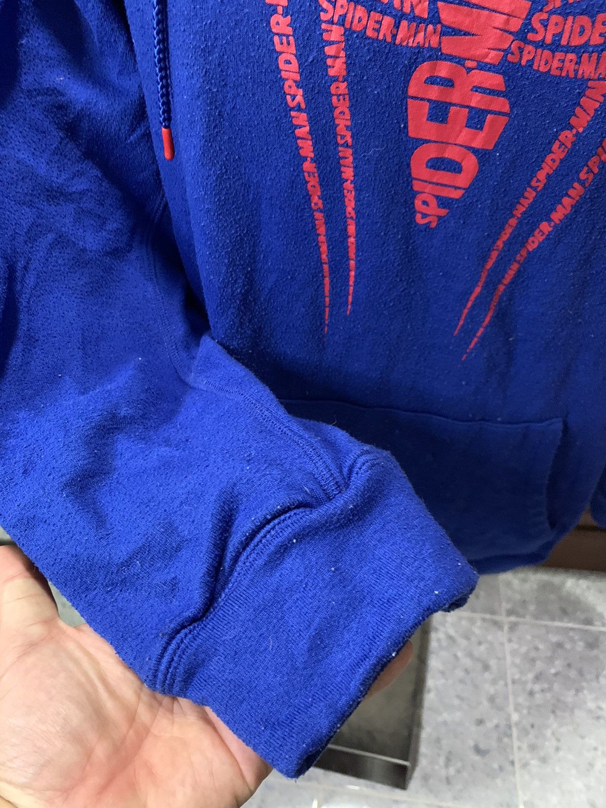Marvel Comics × Vintage Marvel Spiderman Hoodie Sweatshirt Sz XL Blue Size US XL / EU 56 / 4 - 5 Thumbnail