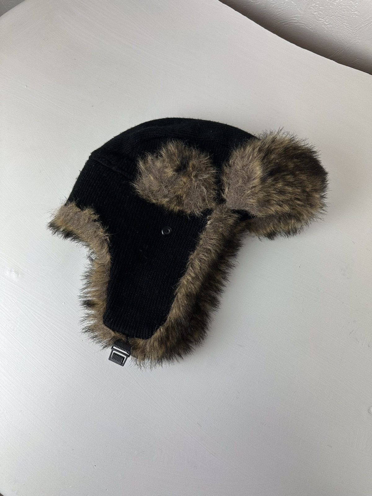 Hysteric Glamour × Vintage Crazy Y2K Mohair Fuzzy Hat Ushanka Punk Huge Size ONE SIZE - 1 Thumbnail