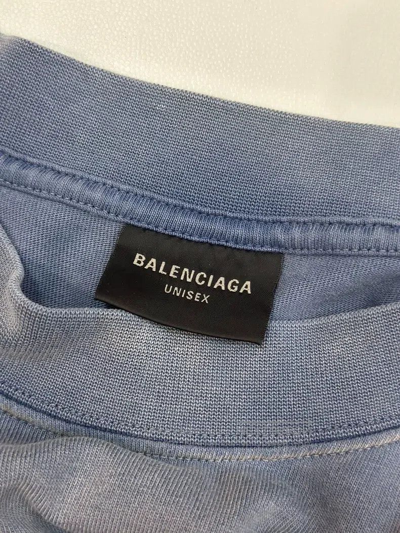 Balenciaga Balenciaga Wash Blue Short Sleeve Size US S / EU 44-46 / 1 - 4 Thumbnail