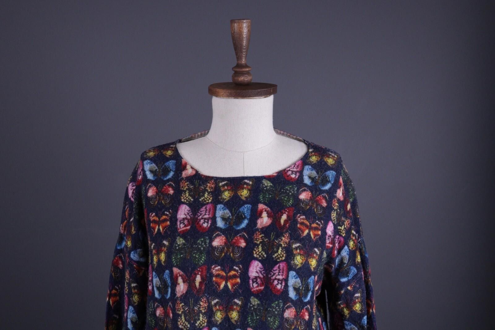 Designer Princess Goes Hollywood Allover Wool Knit Sweater Size 40 Size M / US 6-8 / IT 42-44 - 2 Thumbnail