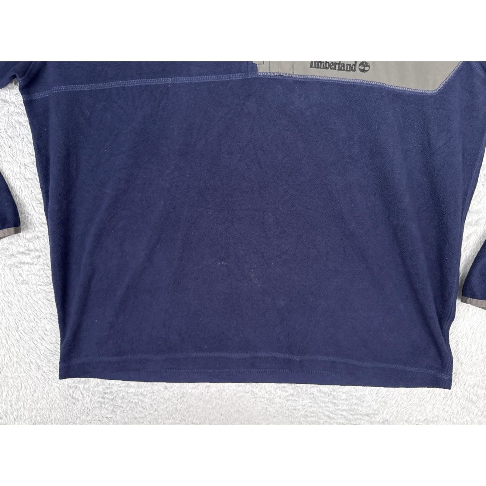 Timberland TIMBERLAND Fleece Pullover Mens XL Blue Quarter Zip Chest Pocket Logo Outdoor Sweatshirt Size US XL / EU 56 / 4 - 5 Thumbnail