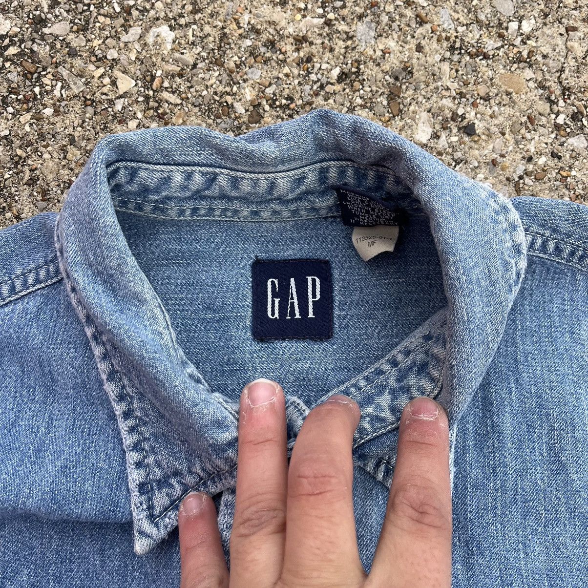 Gap × Vintage 90s Casual Denim Gap Button Up shirt Size US M / EU 48-50 / 2 - 3 Thumbnail