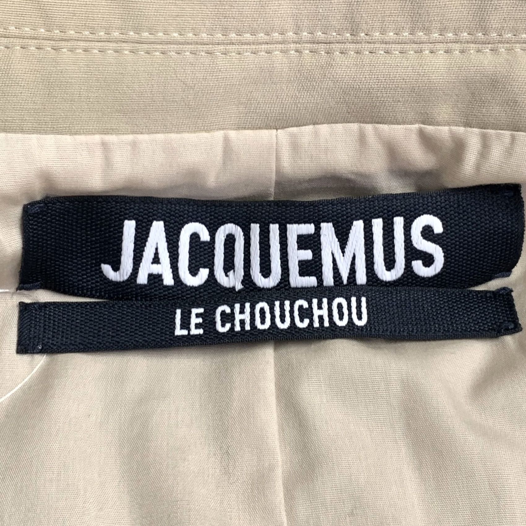 Jacquemus JACQUEMUS LE CHOUCHOU Sport Coat Size 40 Beige Cotton Blend Notch Lapel Size US XXS / EU 40 - 6 Thumbnail