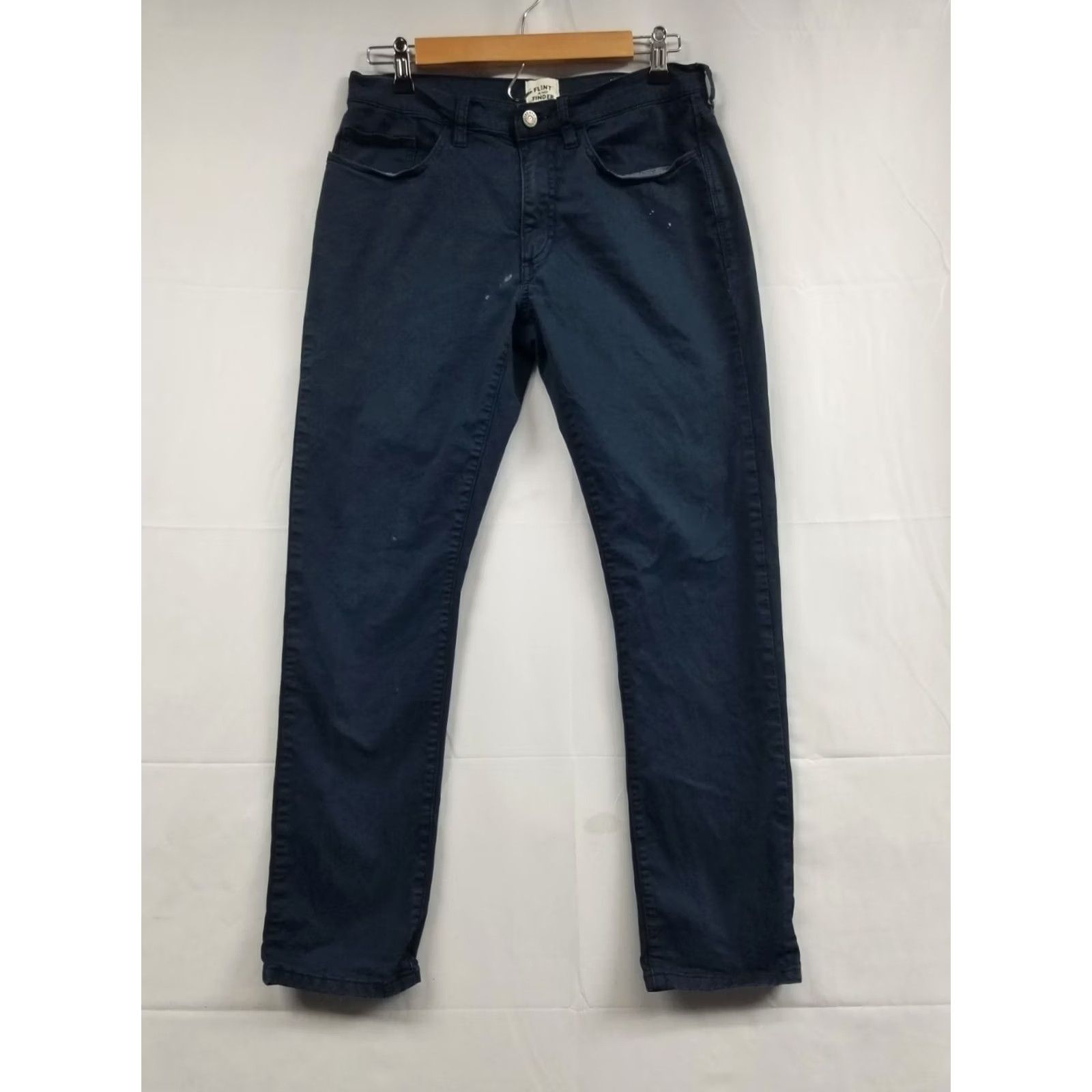 Vintage Flint & Tinder Jeans Denim Slim Fit Men 29x30 Blue Stretch Tapered Regular IN Denim2? Size US 29 - 2 Thumbnail