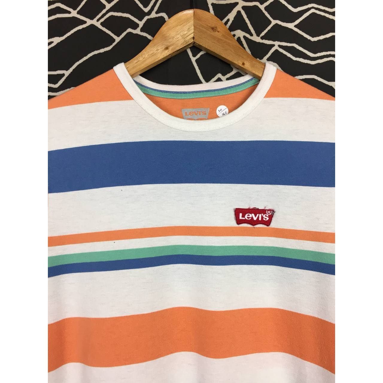 Levi's Levi's Embroidered Logo Multicolor Striped Tee Size US M / EU 48-50 / 2 - 3 Thumbnail