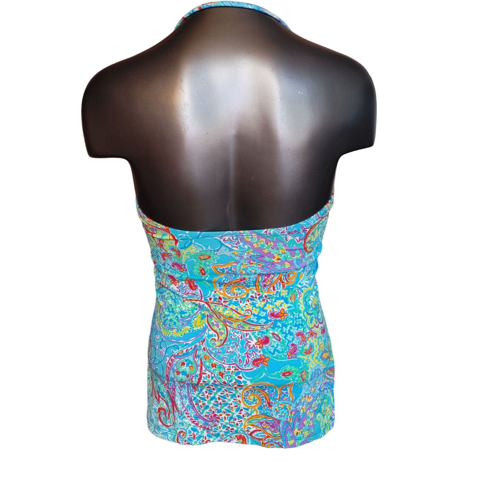 Ralph Lauren Ralph Lauren | Women's Swimwear Floral Blue Bikini Top 10 Size L / US 10 / IT 46 - 2 Thumbnail
