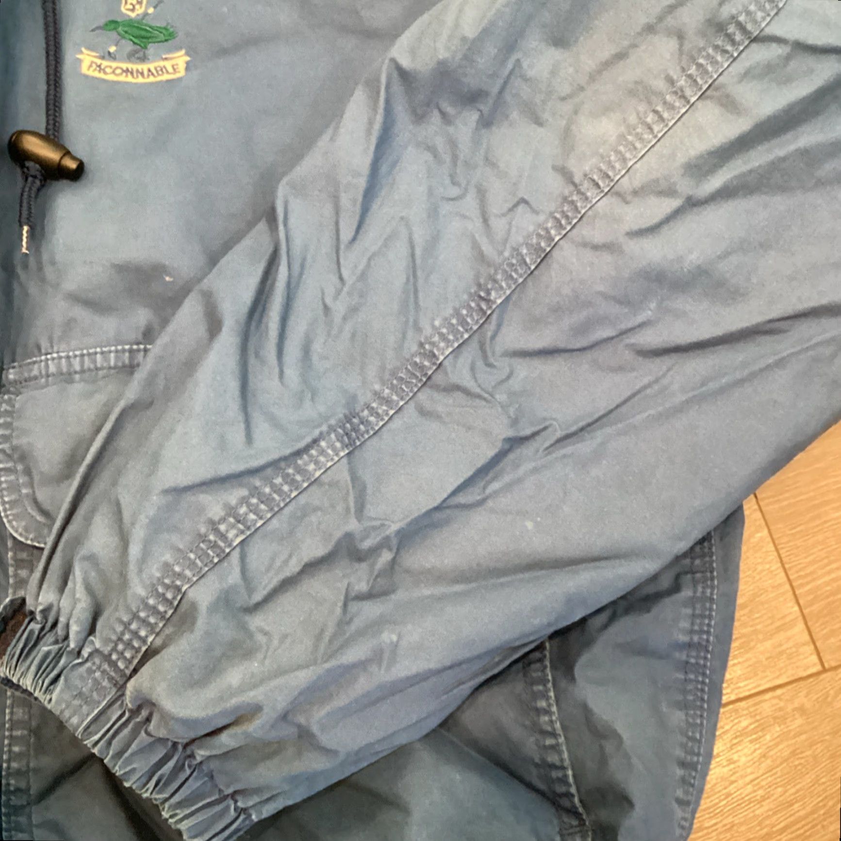 Faconnable VINTAGE Faconnable Military Jacket Cotton Blend Men's Large Blue Softshell Size US L / EU 52-54 / 3 - 6 Thumbnail