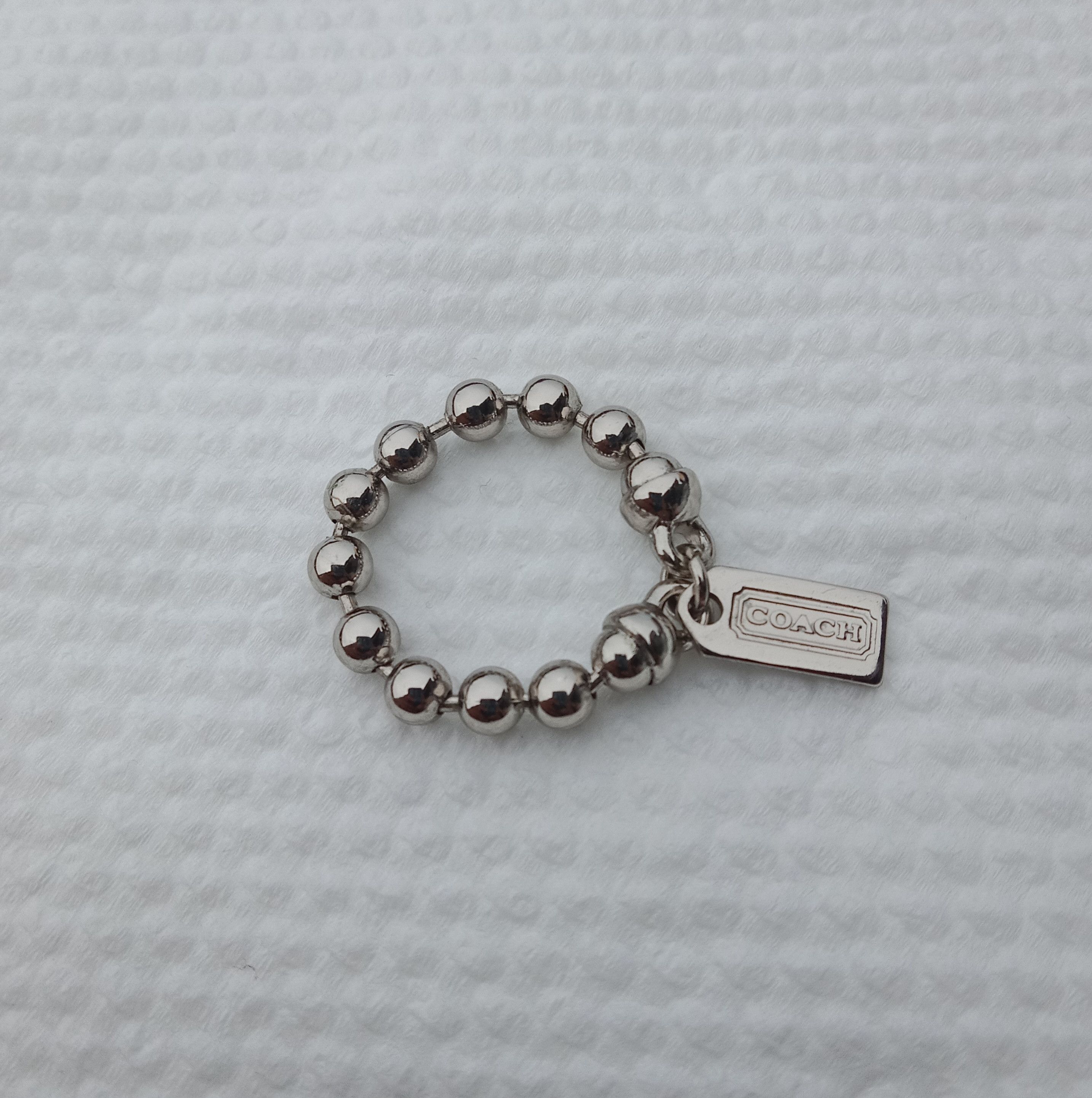 Coach × Designer COACH Sterling Silver Ball Bead Rings Size ONE SIZE - 5 Thumbnail