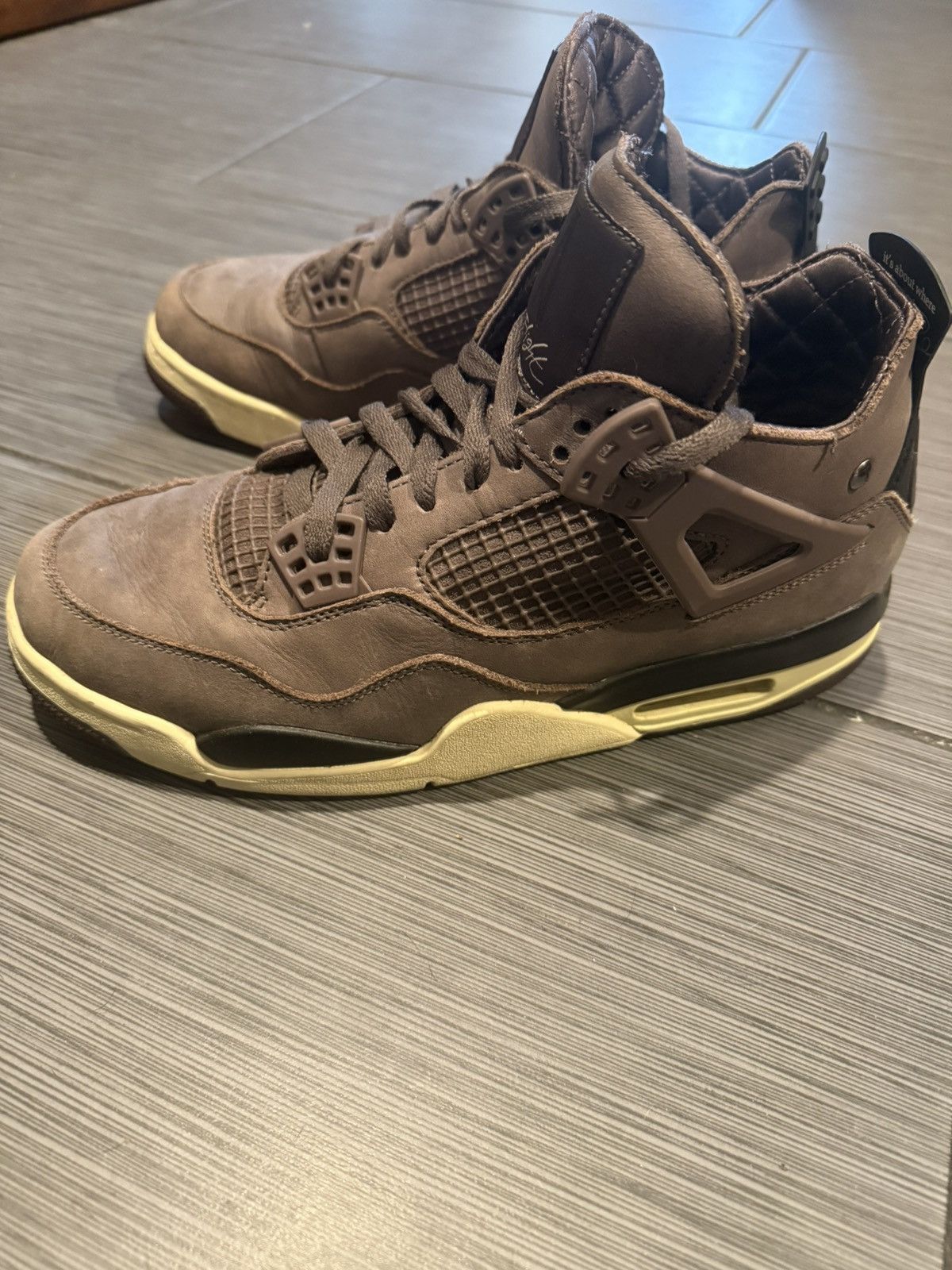 Jordan Brand × Nike A Ma Maniére Men's Air Jordan 4 Retro 'Violet Ore' Size US 9 / EU 42 - 2 Thumbnail