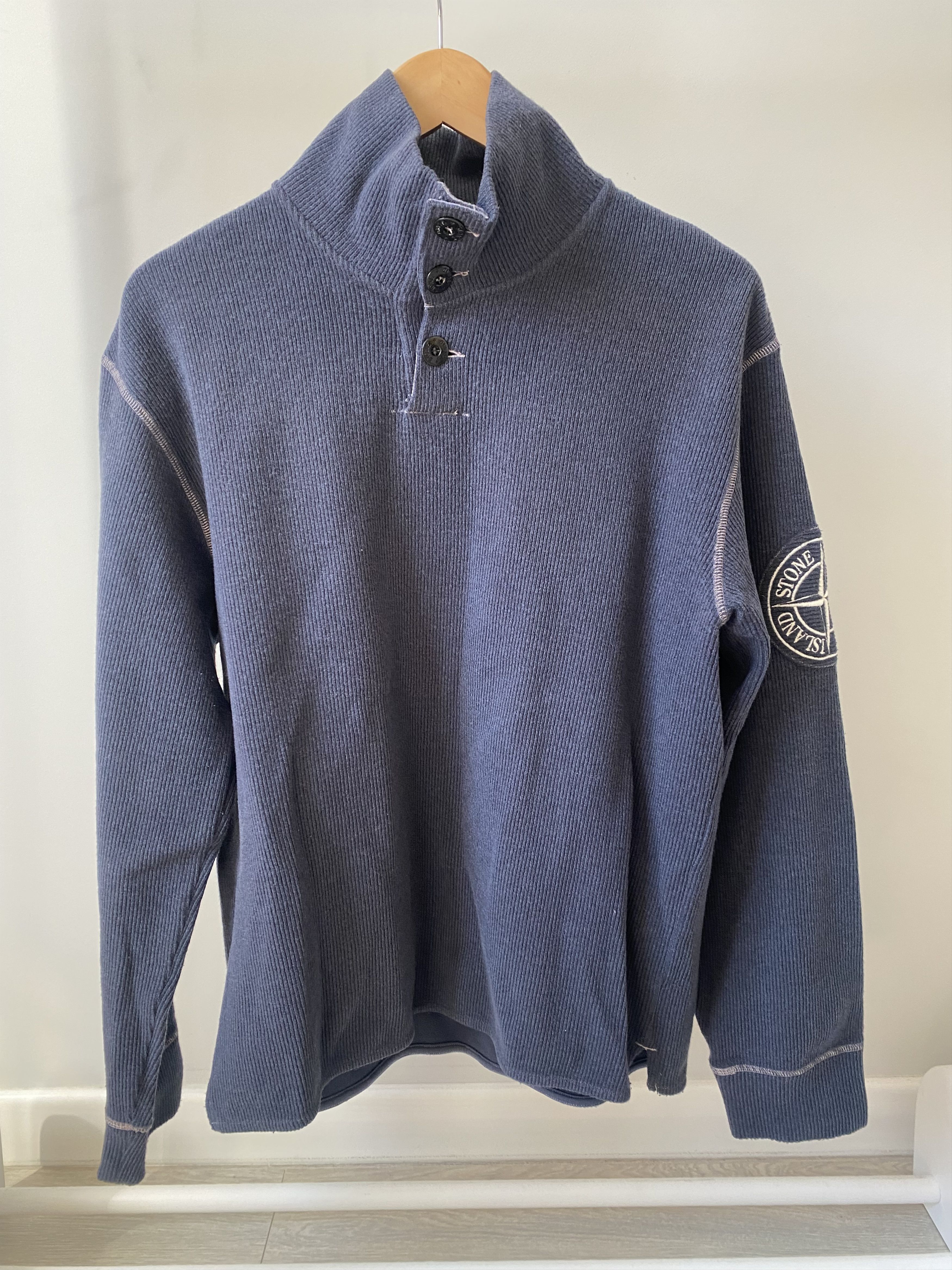 Massimo Osti × Stone Island Stone Island Vintage Big Logo Sweater Size US M / EU 48-50 / 2 - 3 Thumbnail