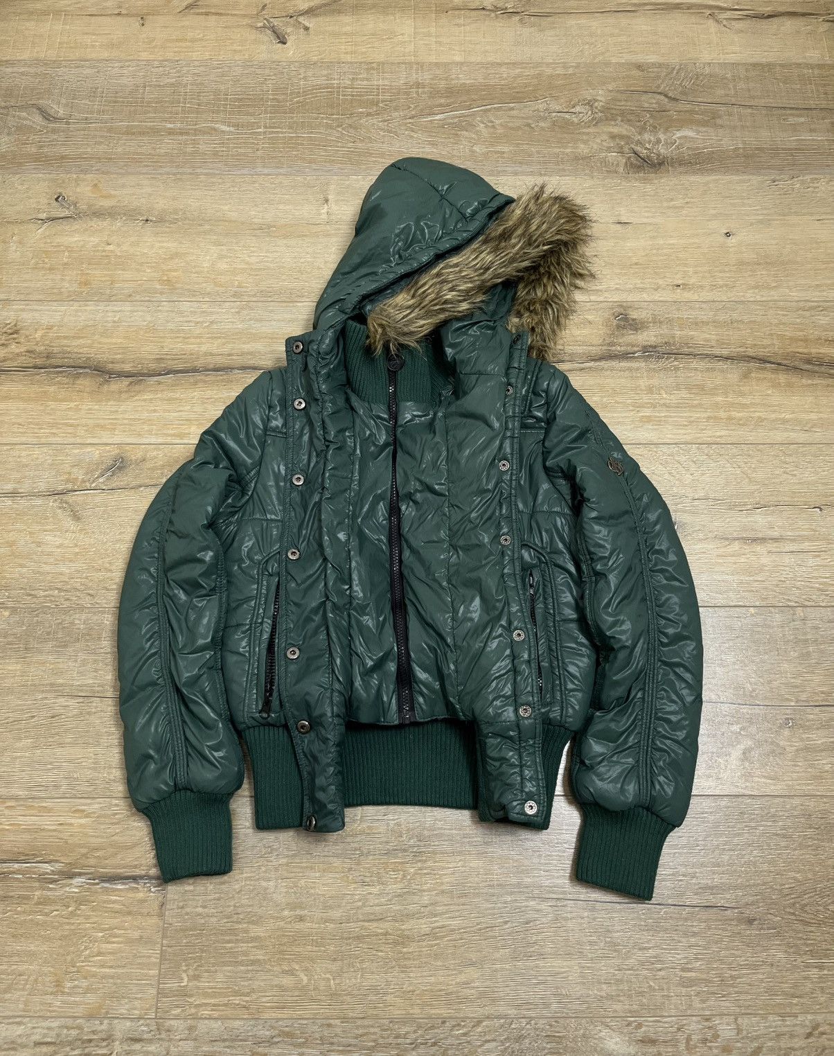 If Six Was Nine If Six Was Nine Style Bomber Jacket Fur Hood 90s Size US S / EU 44-46 / 1 - 11 Thumbnail