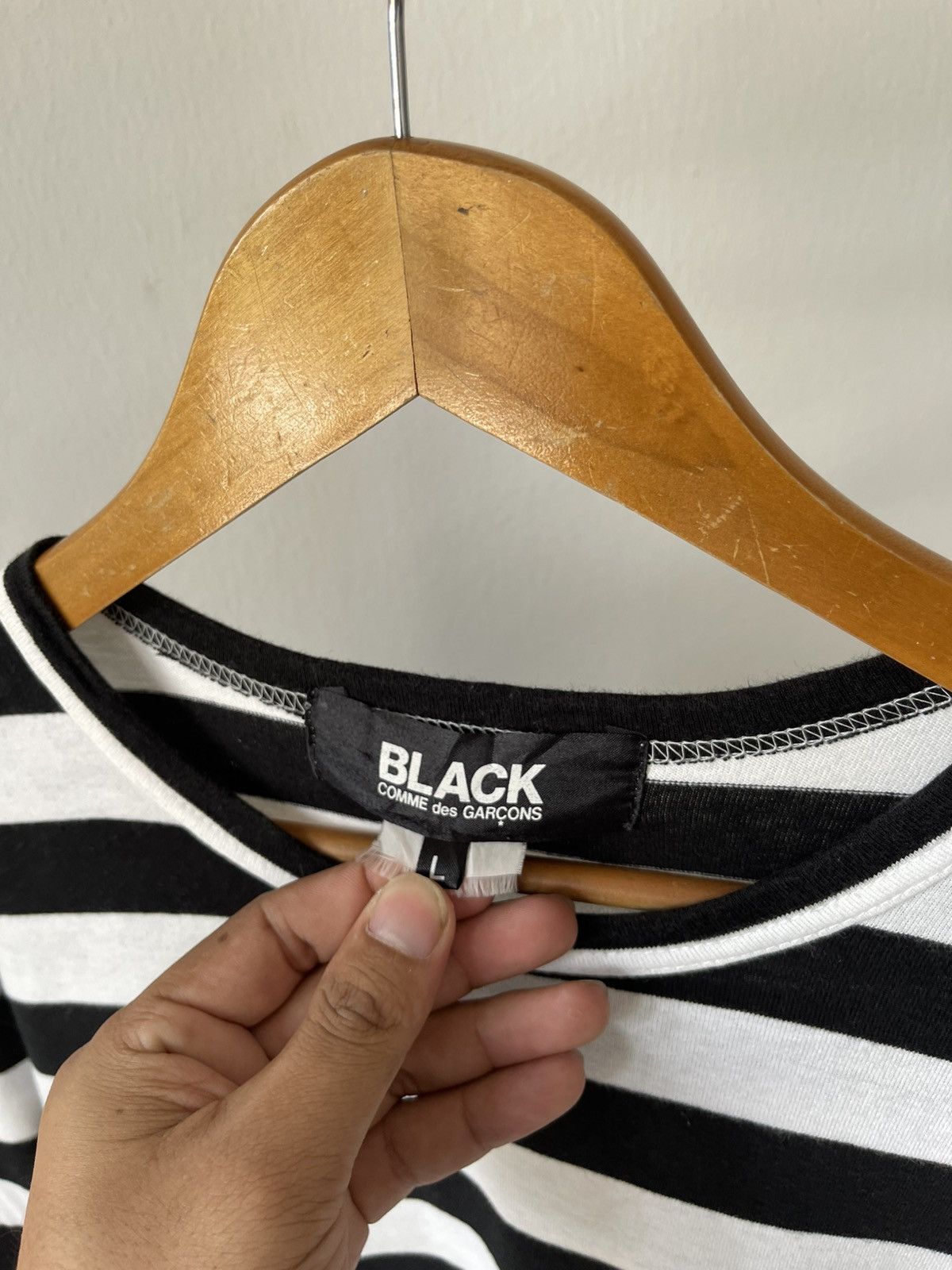 Comme des Garcons × Comme des Garcons Black × Comme des Garcons Homme Plus 2010 Comme Des Garçons Black Stripe long sleeve Size US M / EU 48-50 / 2 - 7 Thumbnail