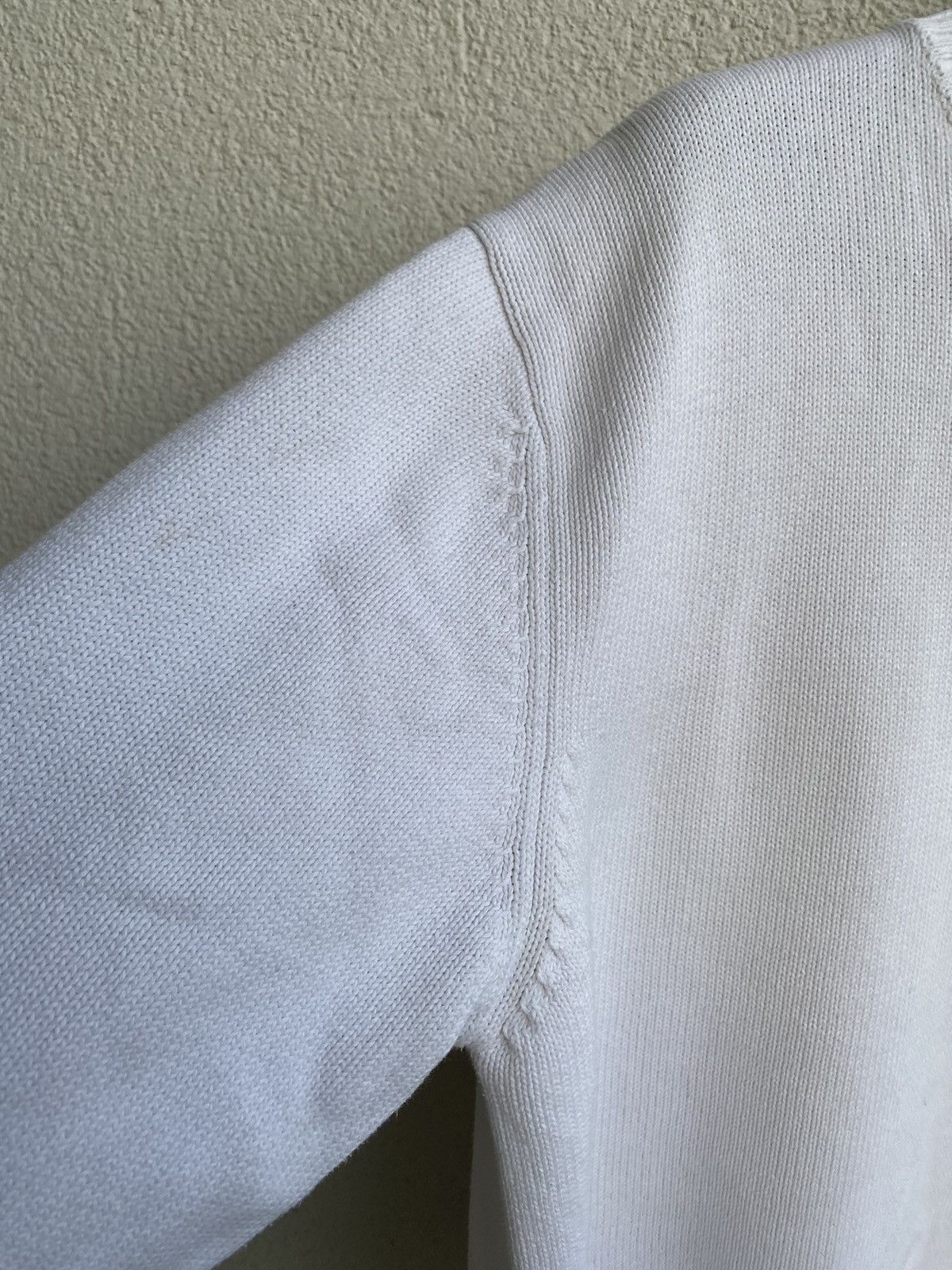 Yves Saint Laurent White YSL Sweater Knit Size US M / EU 48-50 / 2 - 17 Thumbnail