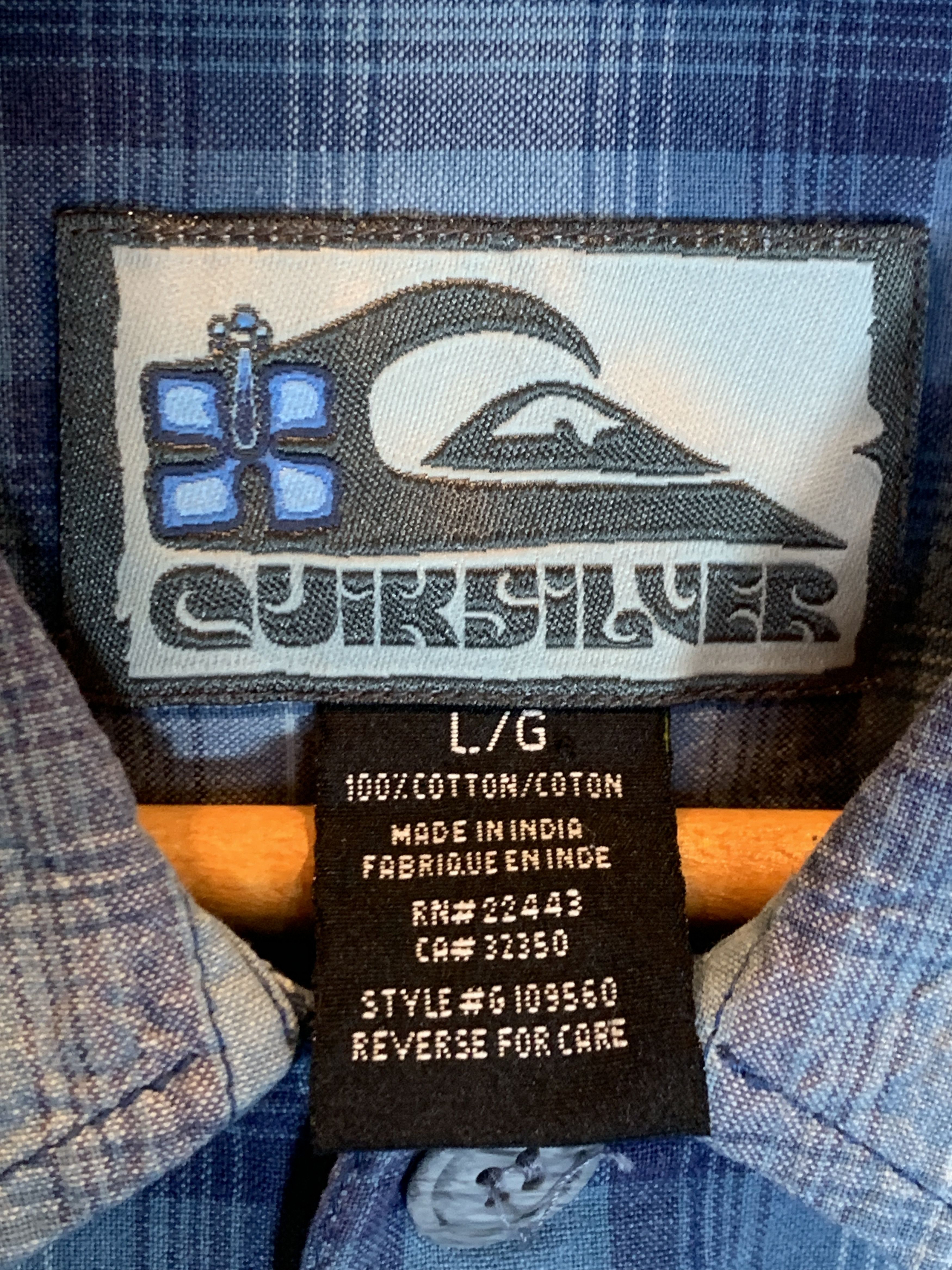 Quiksilver *RARE* Vintage Quiksilver Plaid Surf Button Up Shirt Size US L / EU 52-54 / 3 - 8 Thumbnail