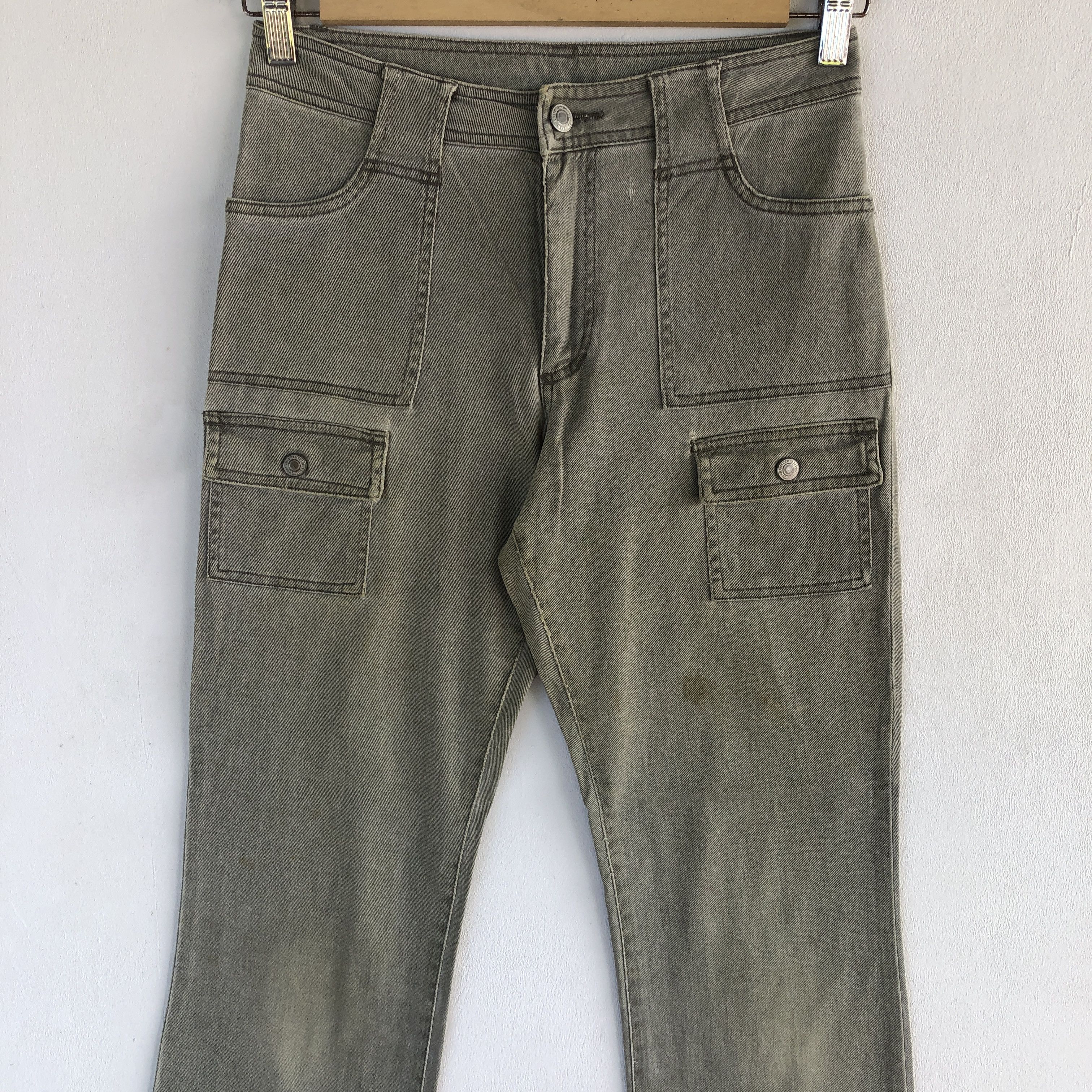 Japanese Brand Japanese Cargo Pants Multi Pocket Bondage Wide Leg Trousers Size 26" / US 2 / IT 38 - 3 Thumbnail