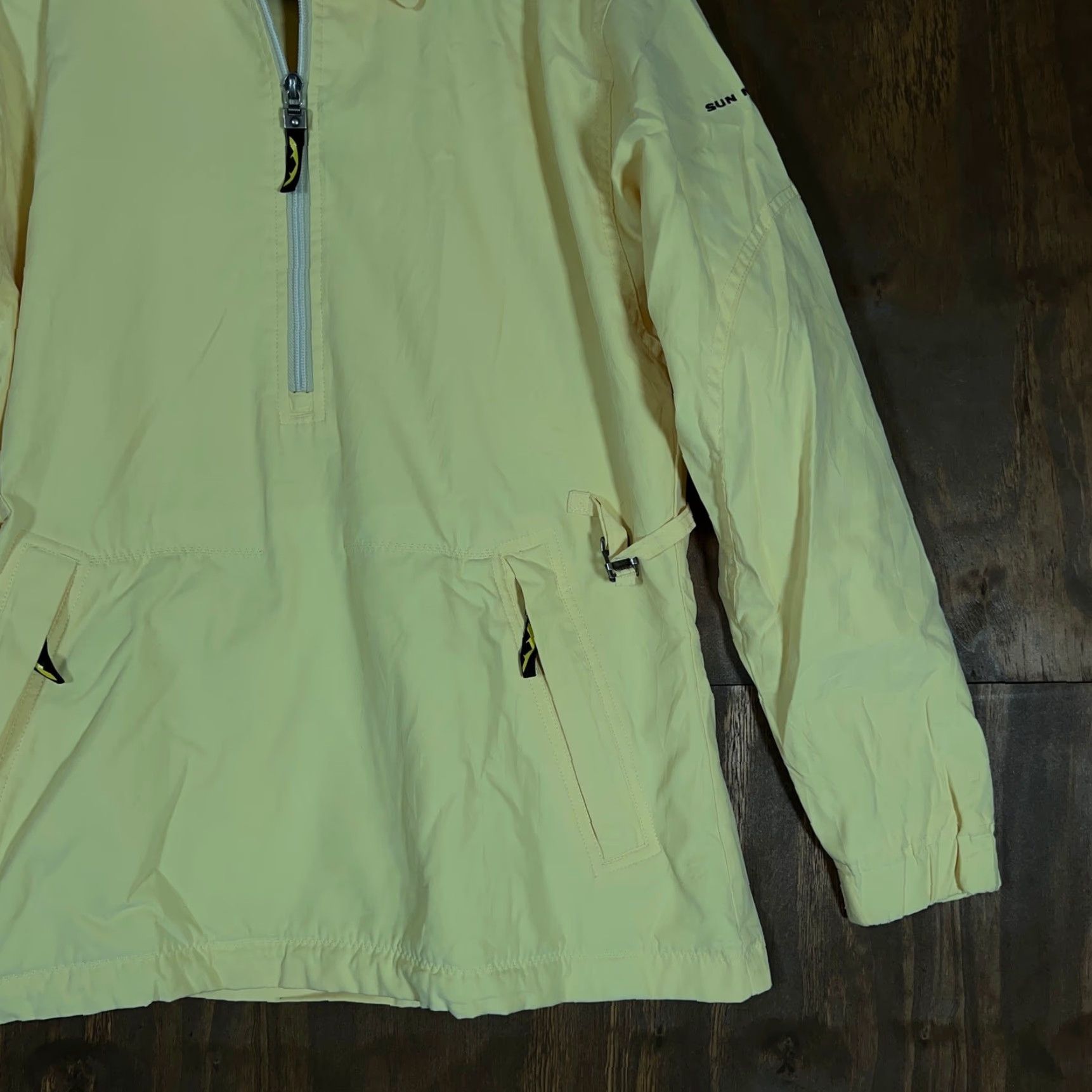 Vintage VINTAGE Sun Mountain Jacket Womens Yellow Pullover 1/4 Zip Nylon Blend Small Size S / US 4 / IT 40 - 4 Thumbnail