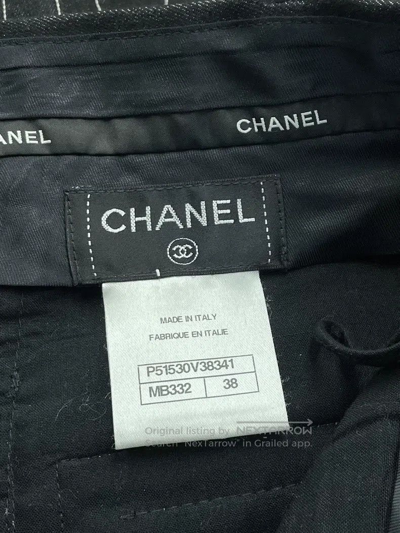 Chanel Chanel Black striped shorts Size 25" / US 0 / IT 36 - 4 Thumbnail