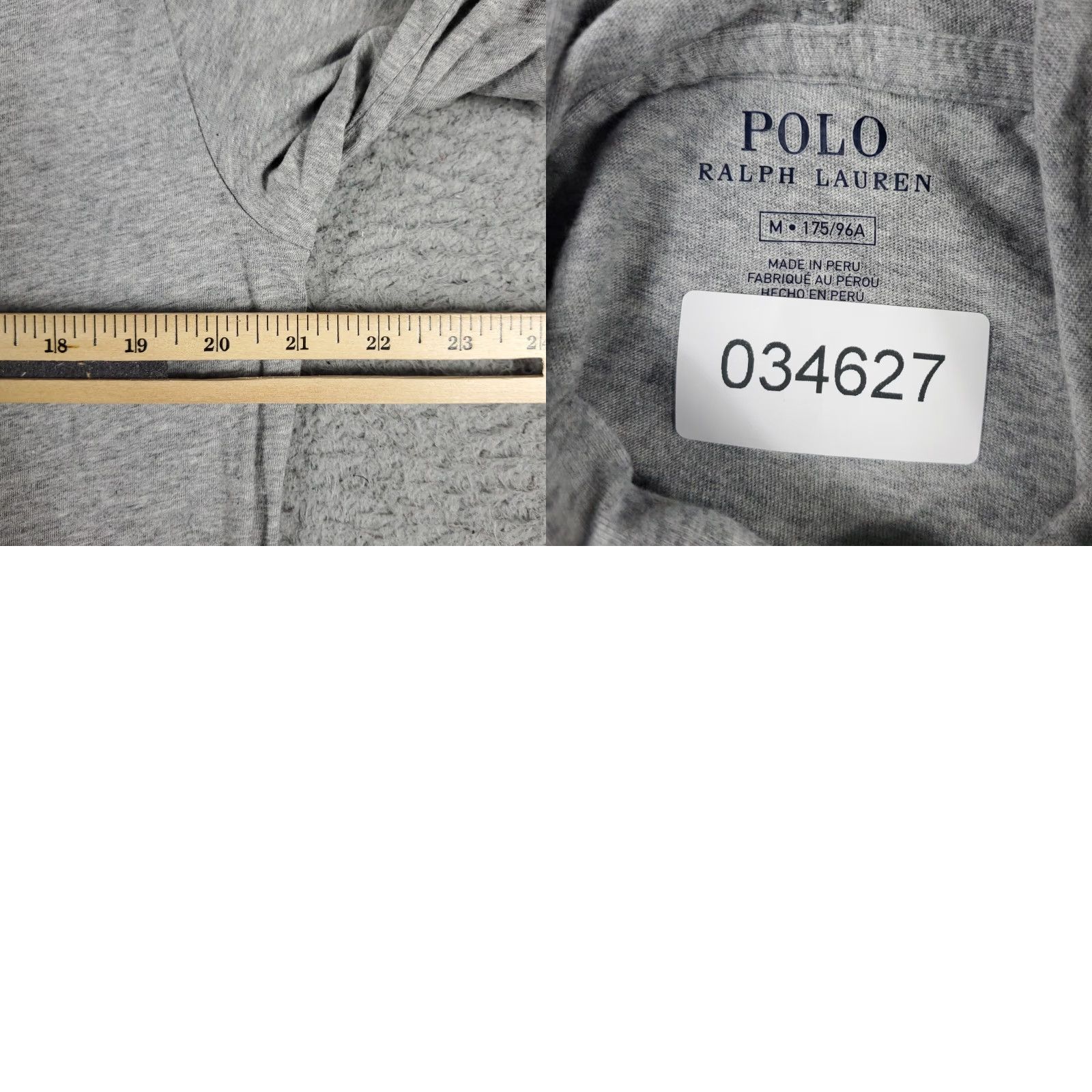 Ralph Lauren Ralph Lauren Hoodie Mens Medium Gray Logo Mock Neck Long Sleeve Hooded All Seasons Mens Size US M / EU 48-50 / 2 - 8 Thumbnail