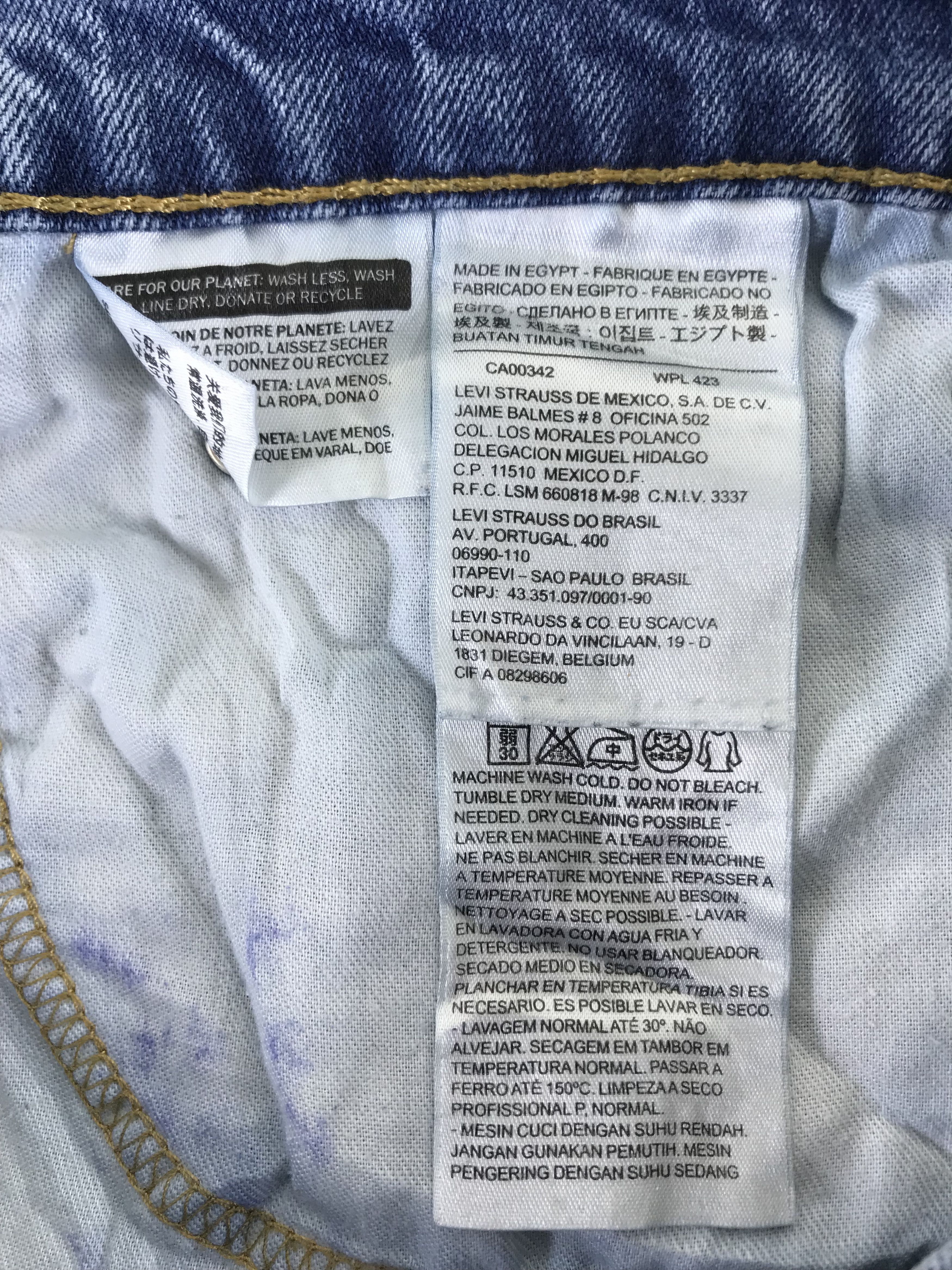 Levi's Vintage Levi's 511 Slim Cut Jeans Blue Washed Denim Size US 36 / EU 52 - 13 Thumbnail
