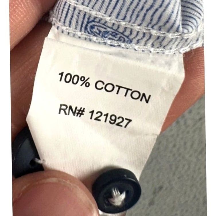 johnnie-O Johnnie-O Hangin Out Button Up Shirt Mens Small Blue Allover Print Surfing Button-Up Short Sleeve Collar Casual Workwear Pockets Mens Size US S / EU 44-46 / 1 - 5 Thumbnail