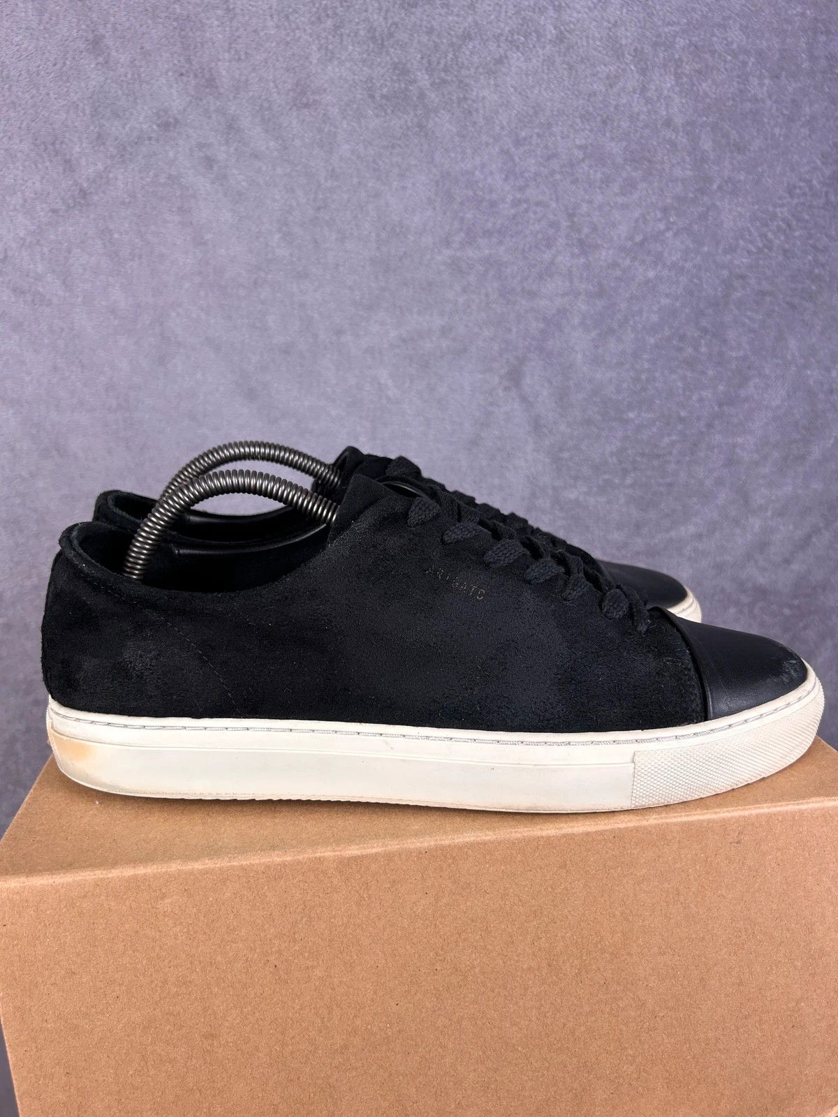 Axel Arigato × Designer Axel Arigato Cap-Toe black suede sneakers leather Size US 10 / EU 43 - 5 Thumbnail