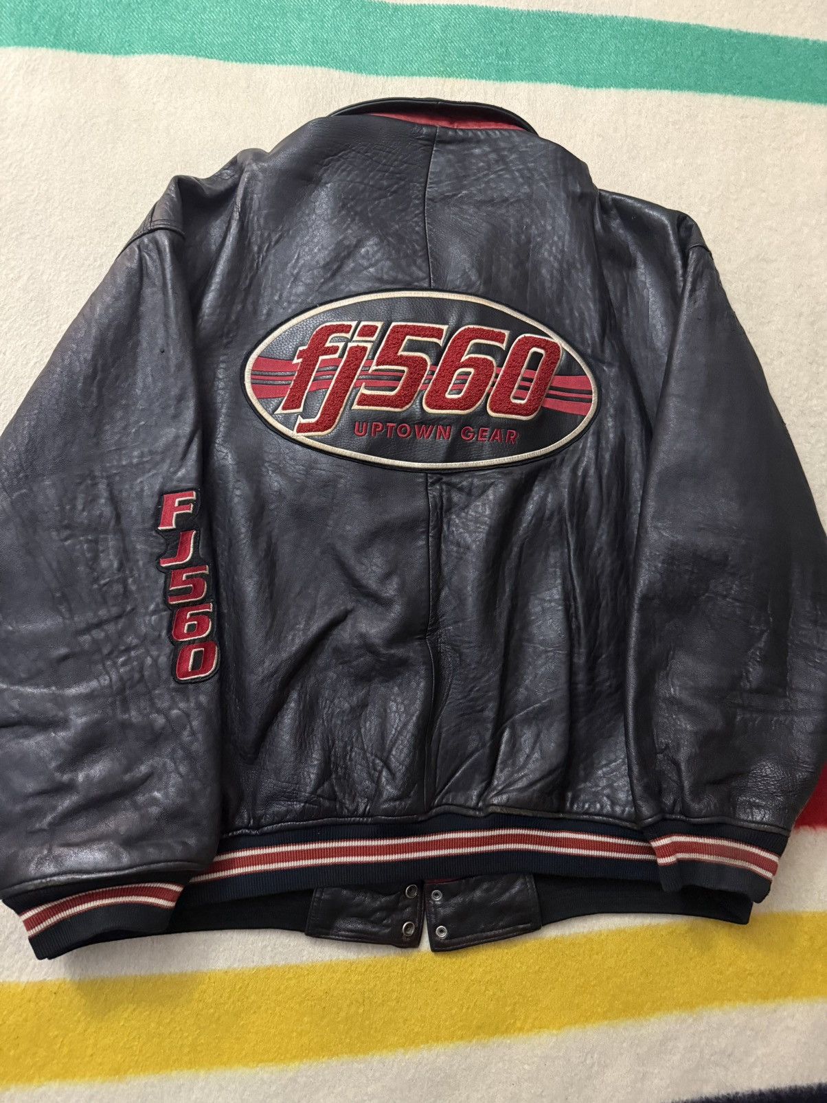 Rap Tees Vintage 90s Fat Joe FJ560 560 Leather Jacket Terror Squad Size US XXL / EU 58 / 5 - 4 Thumbnail