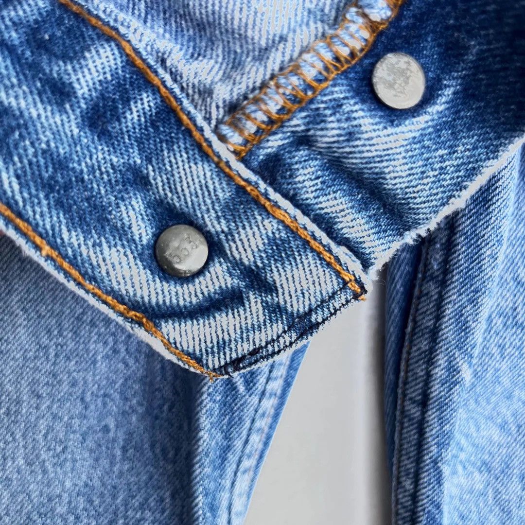 Levi's × Vintage Levi’s 1980s Vintage Red Tab Tapered W27 Ripped Denim Jeans Size 27" / US 4 / IT 40 - 7 Thumbnail