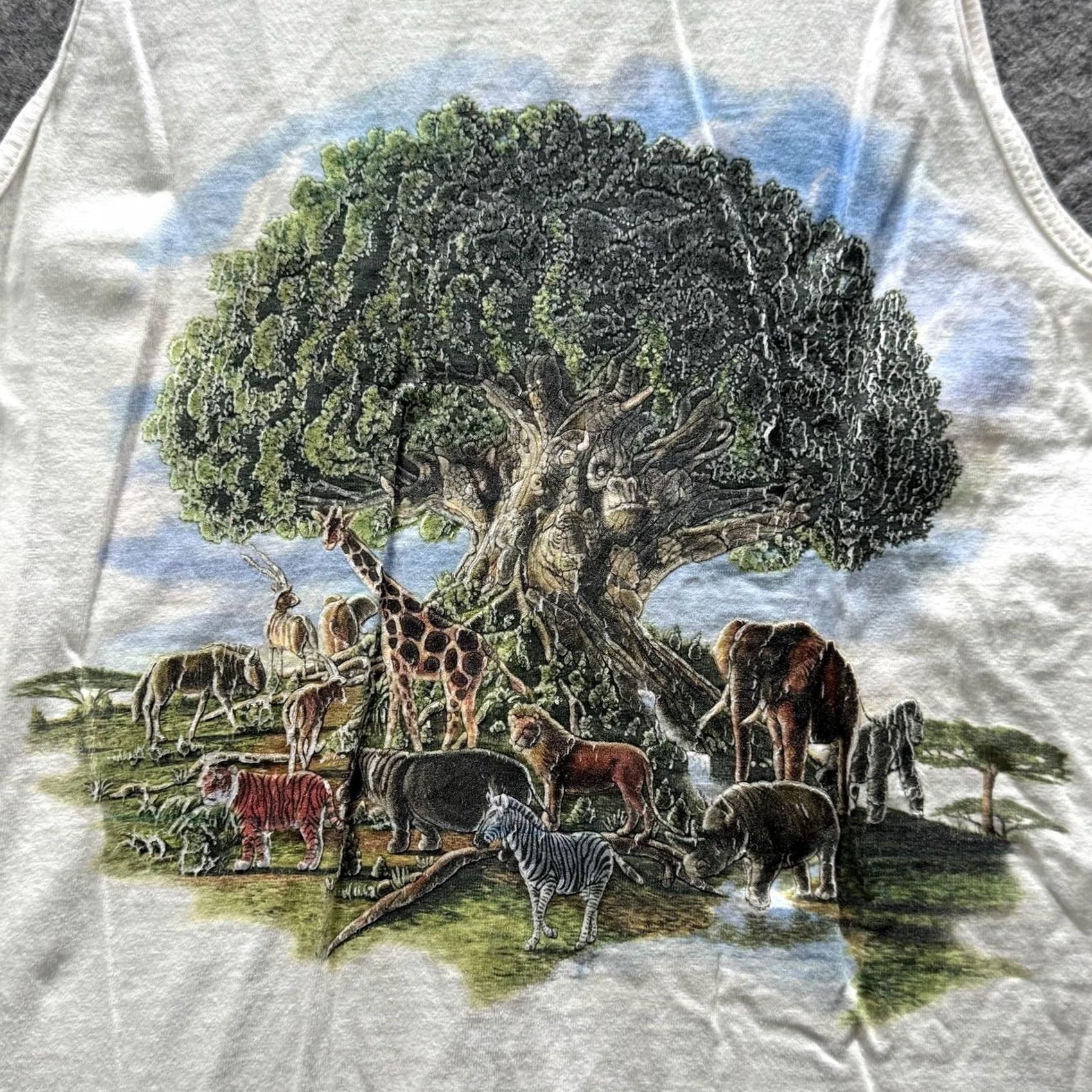 Disney Walt Disney World Shirt Mens S White Disney's Animal Kingdom Graphic Tee Size US S / EU 44-46 / 1 - 3 Thumbnail