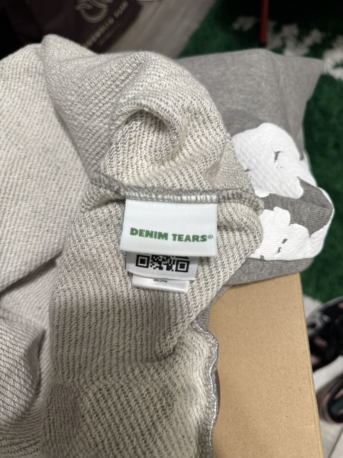 DENIM TEARS Denim Tears Hoodie Gray Size S Size US S / EU 44-46 / 1 - 7 Thumbnail