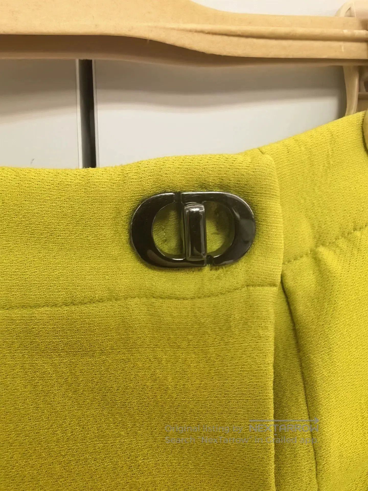 Dior Christian Dior Yellow CD Buckle Culottes. Size 35" - 3 Thumbnail