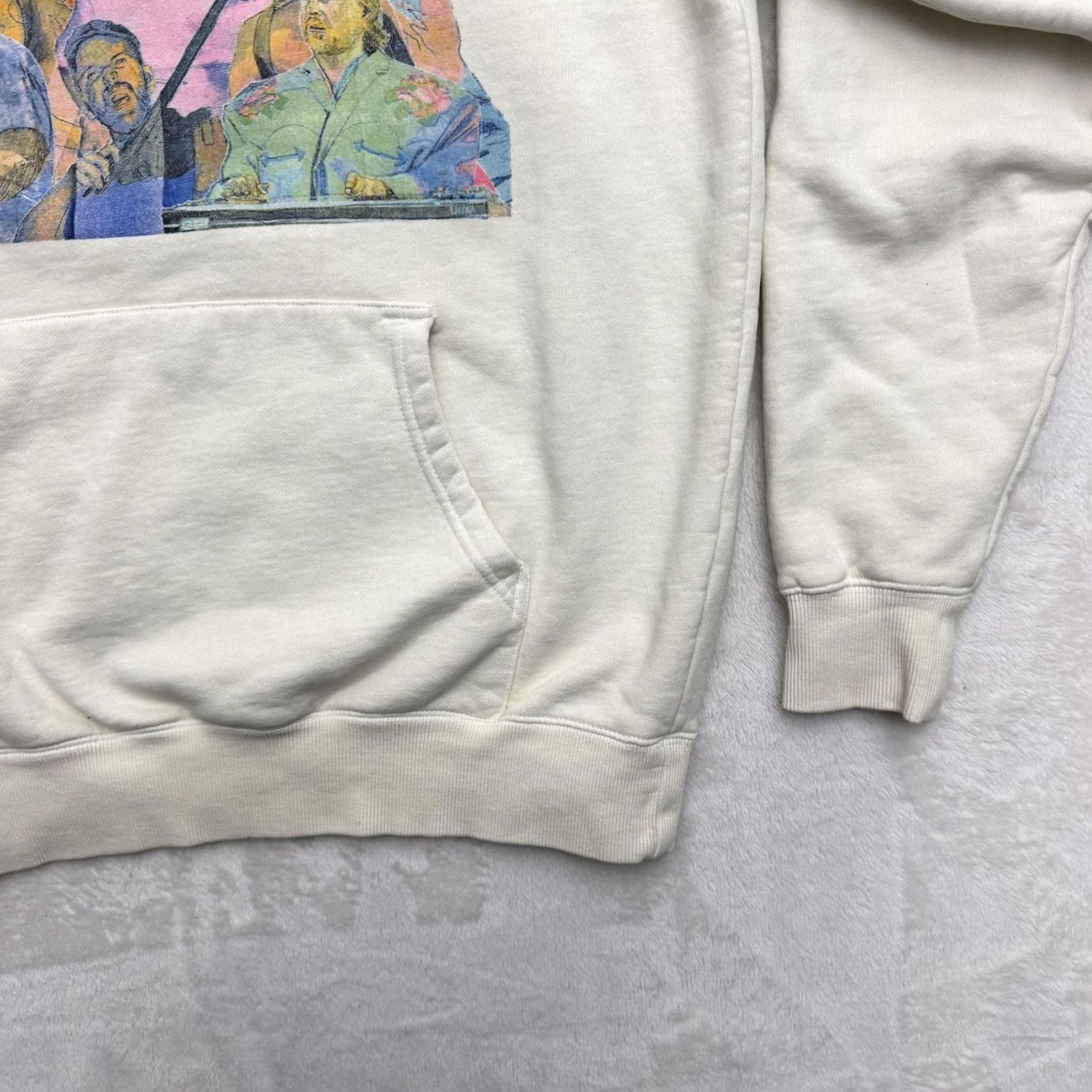 Vintage Zach Bryan Sweater Hoodie Mens Medium White Quittin Time Tour Fleece Graphic Size US M / EU 48-50 / 2 - 5 Thumbnail